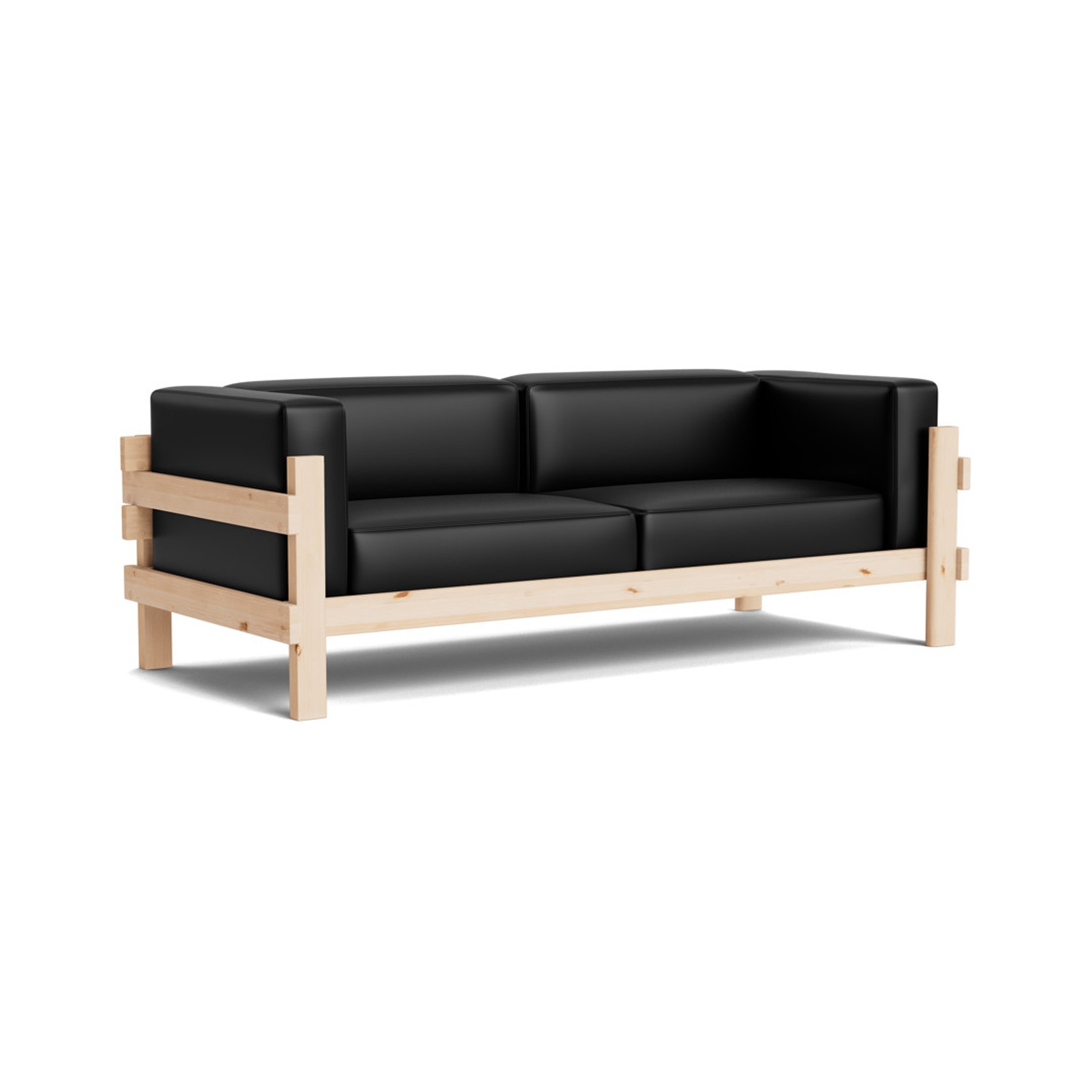 Kube Sofa 3-Seater Pine Ultra Leather