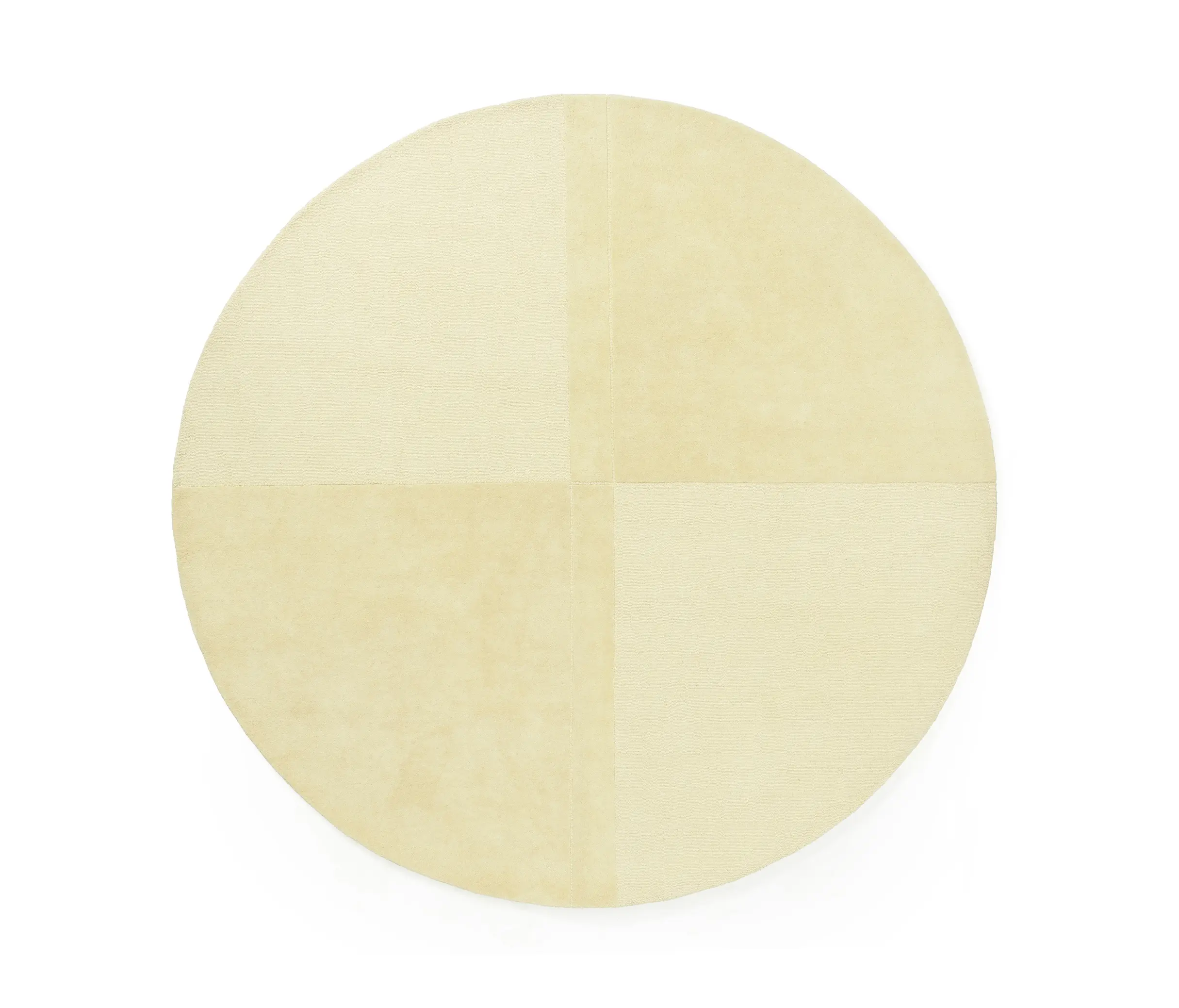 Normann Copenhagen - Level Teppich Ø280 cm Hellgelb