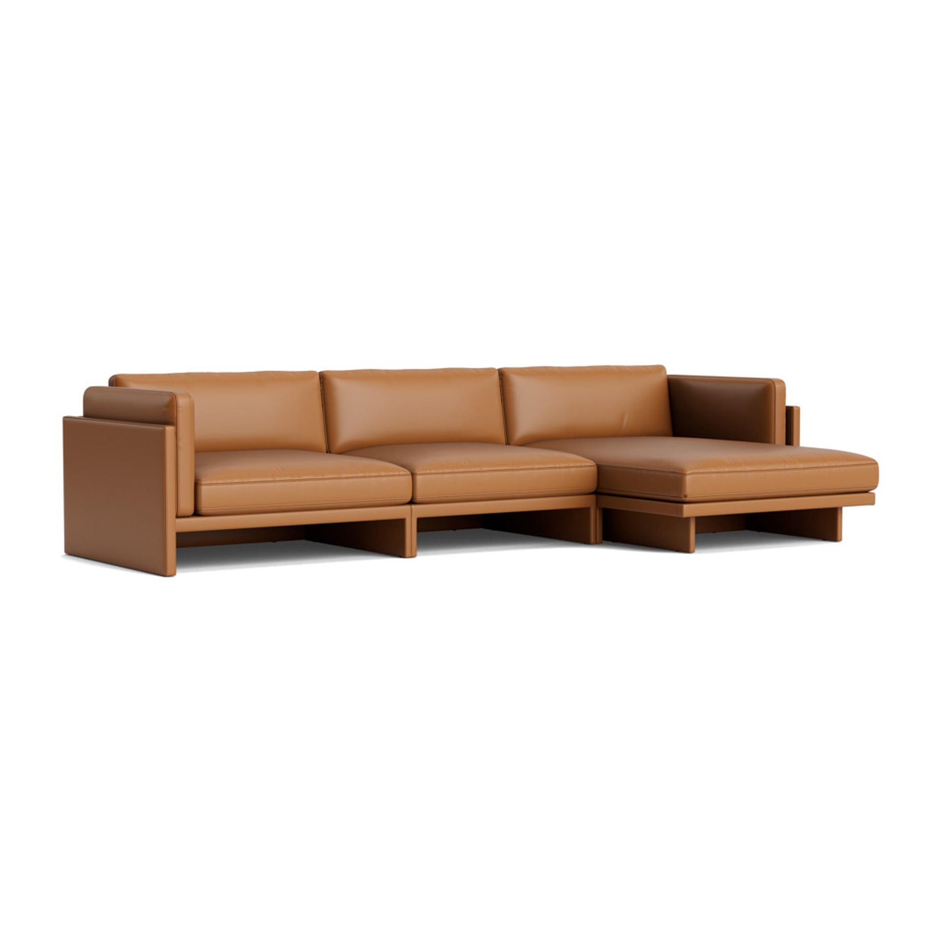 Softy Modular Sofa 4-Seater Chaise Lounge Right Ultra Leather