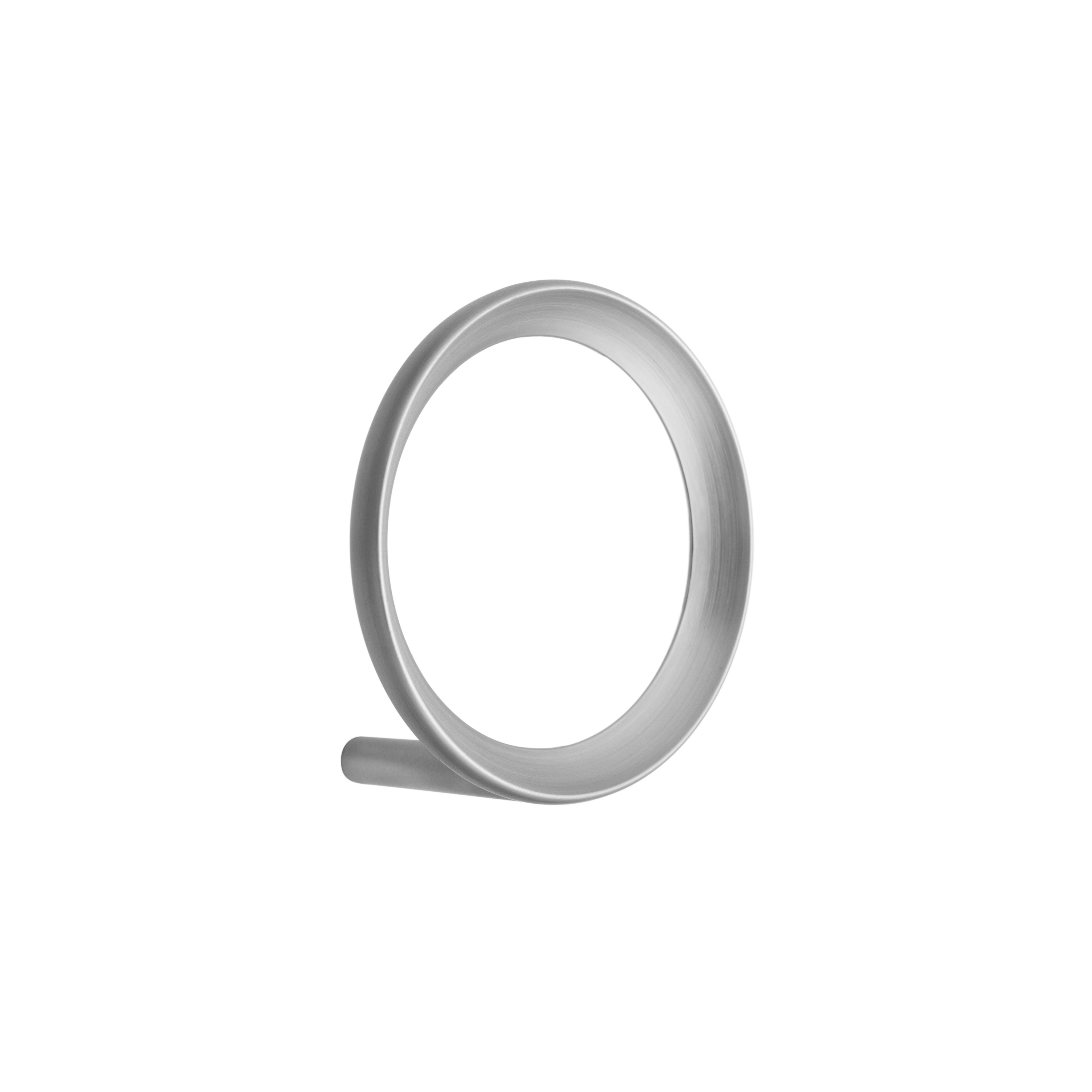 Loop Hook Large Brushed Zinc