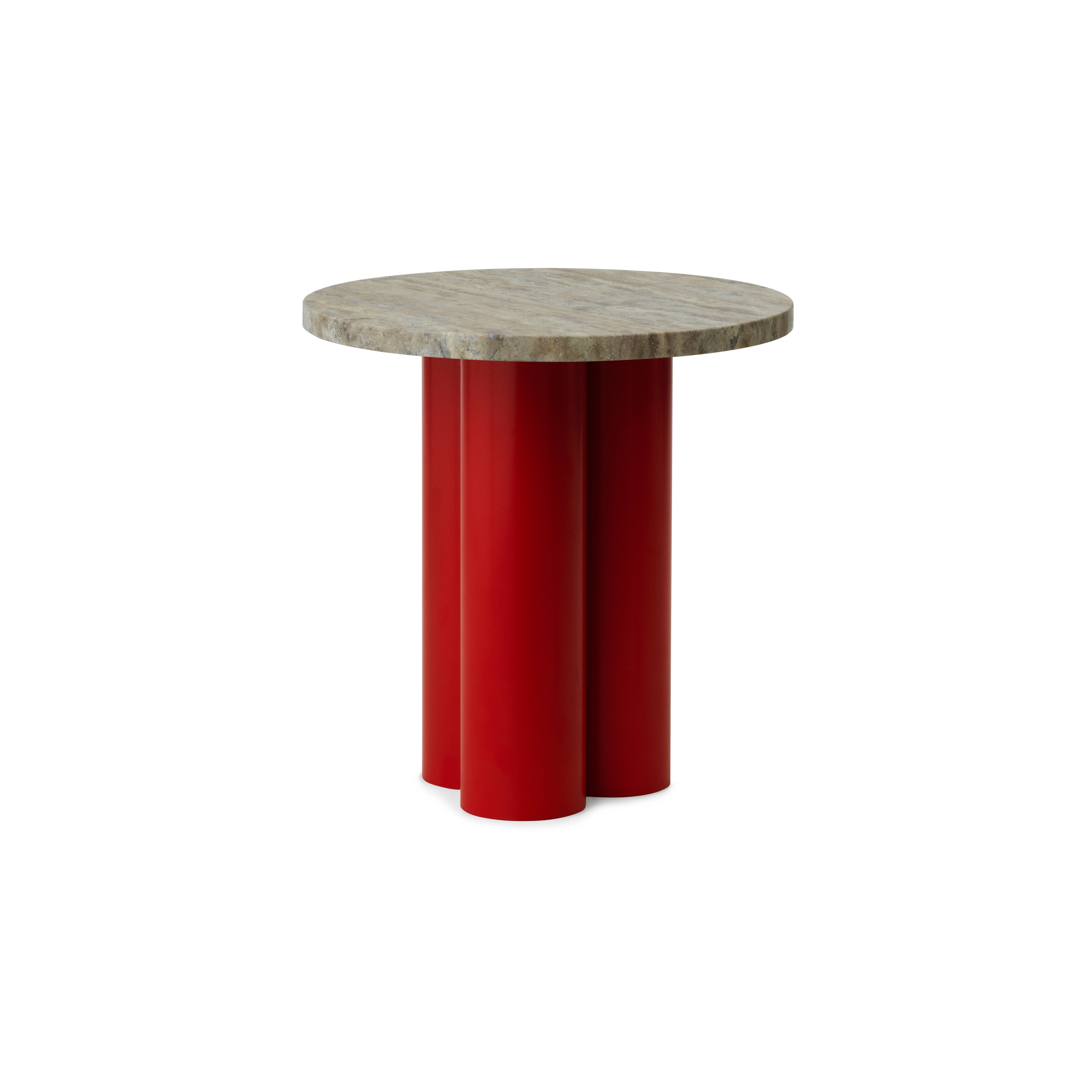 Afficher le produit Dit Table Bright Red Travertine Silver du fabricant Normann Copenhagen