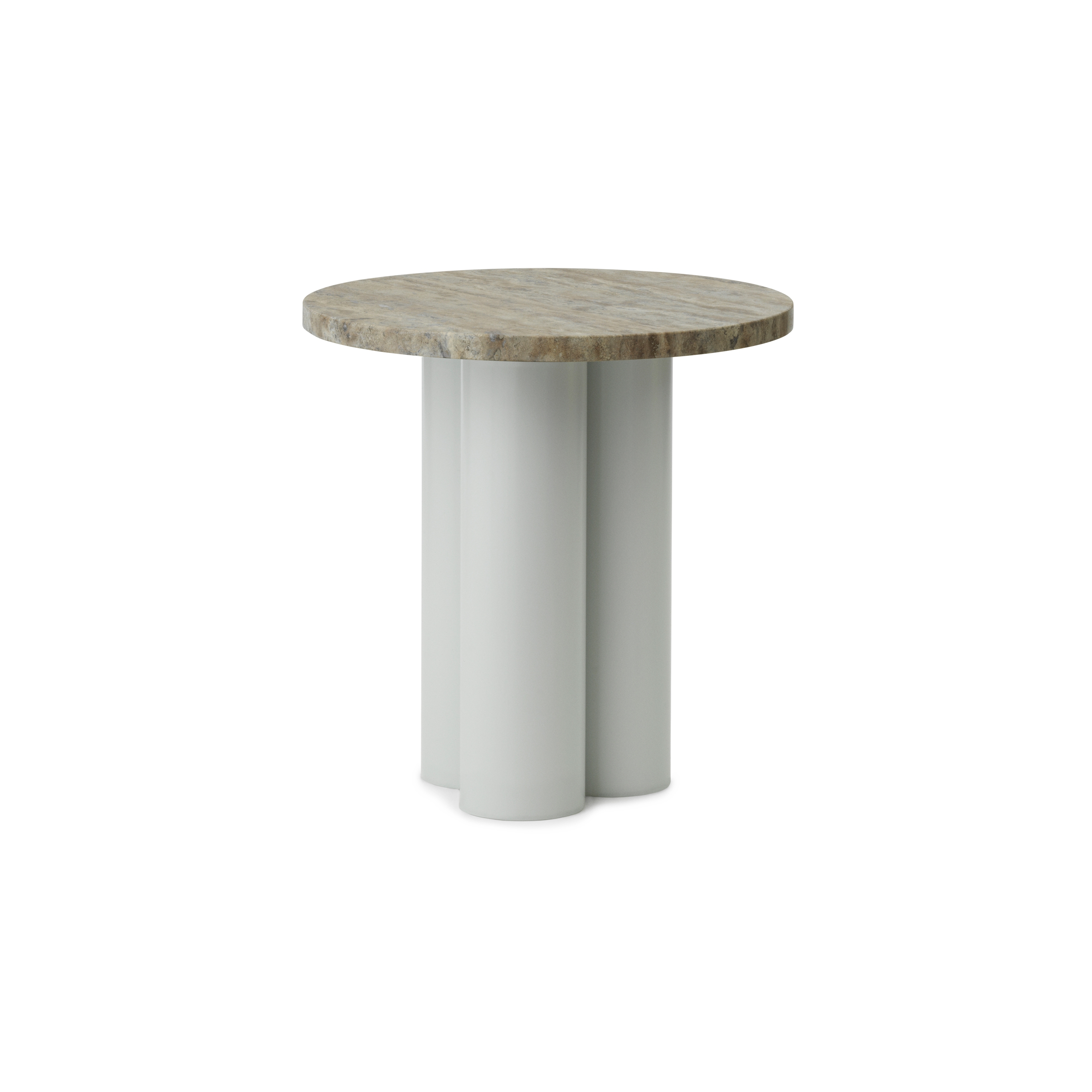 Dit Table Light Green Travertine Silver