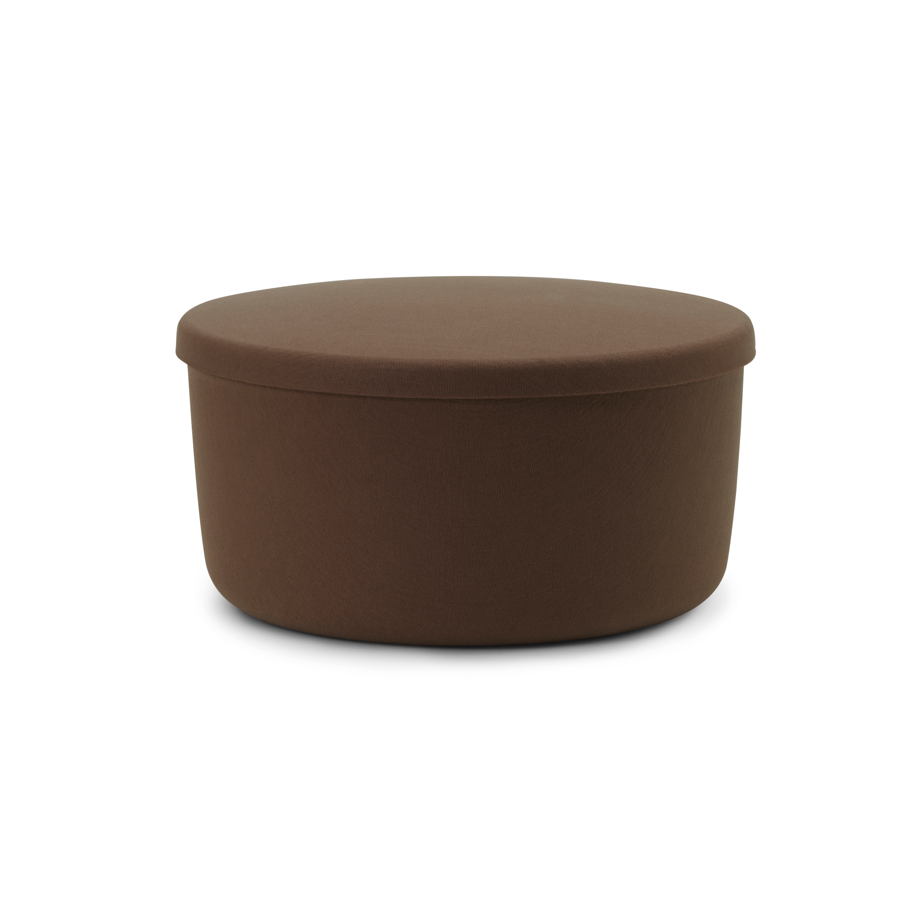 Hide Storage Pouf Large Brown