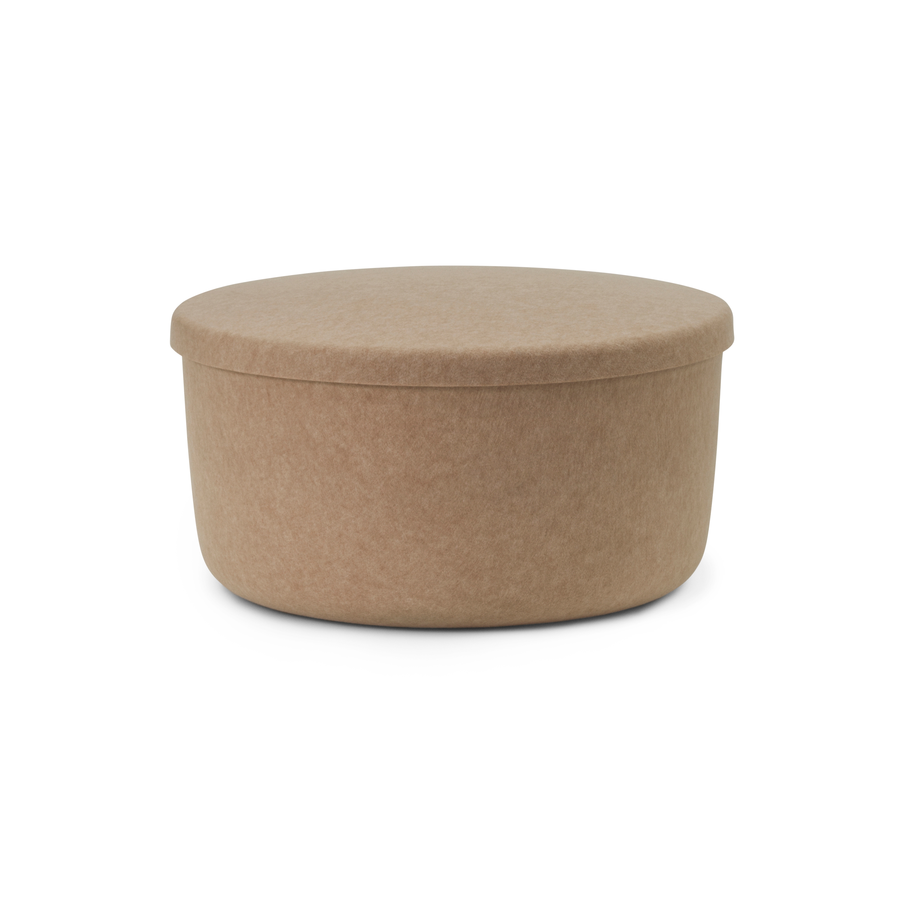 Hide Storage Pouf Large Sand