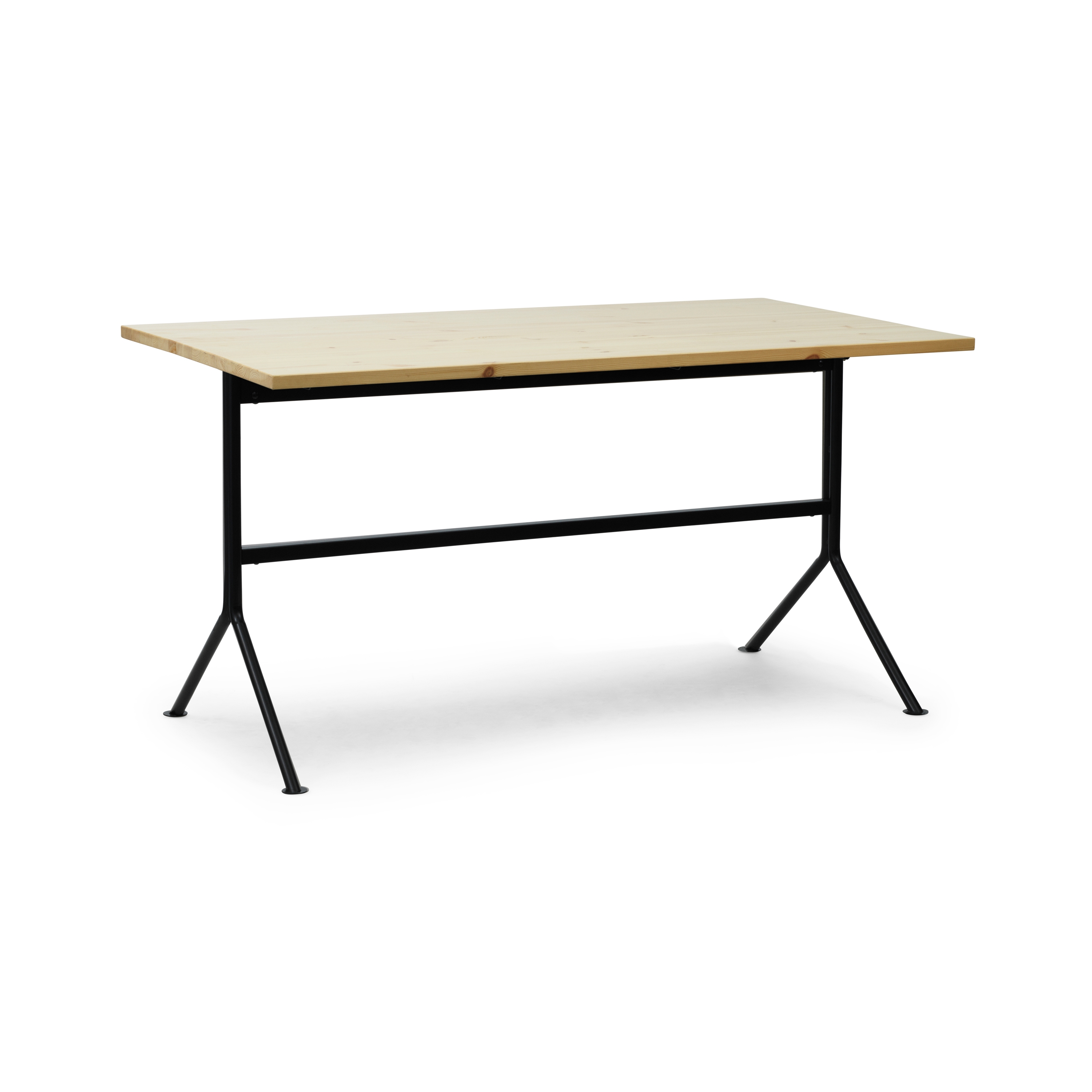 Kip Desk Black Steel Pine