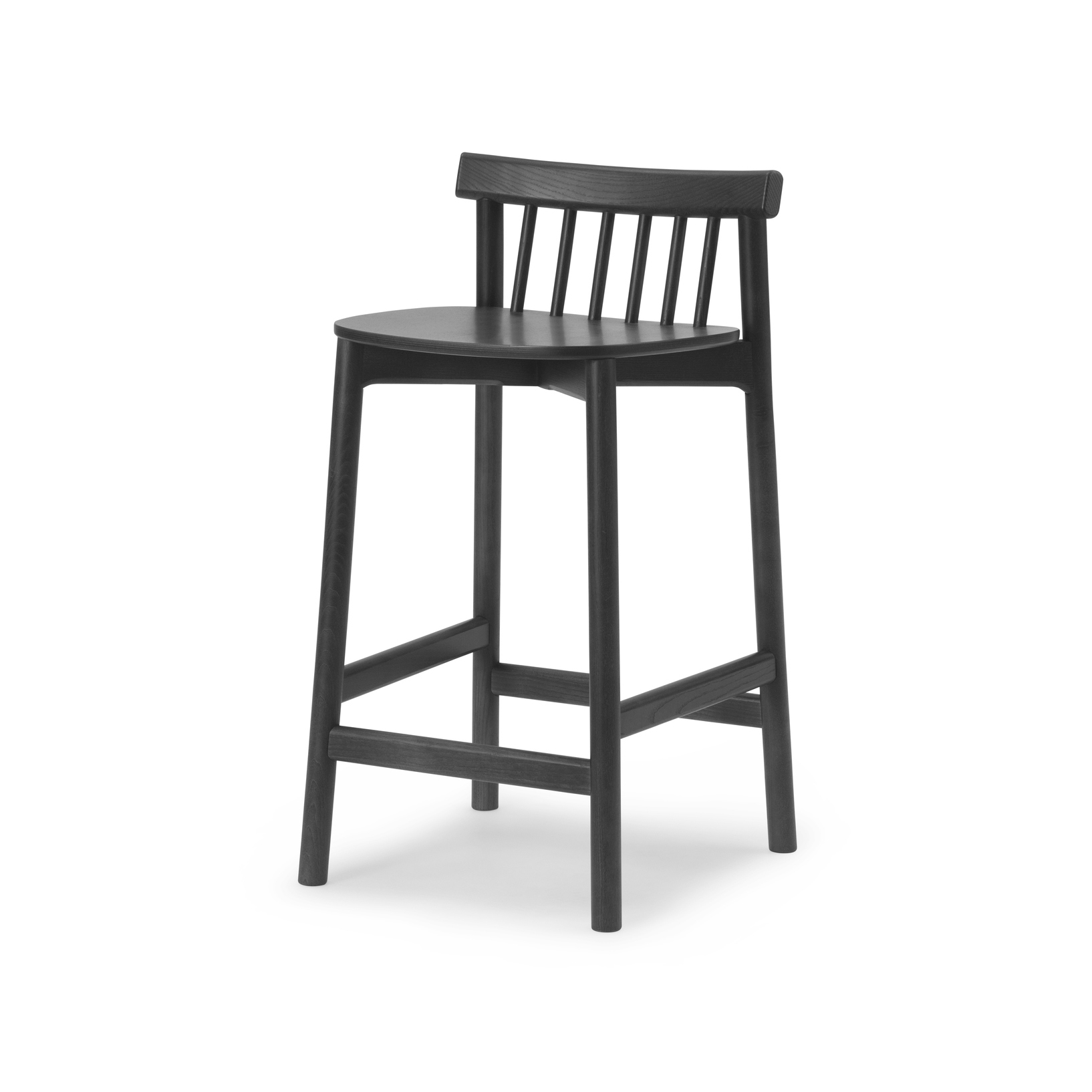 Pind Barstool 65 cm Black Stained Ash