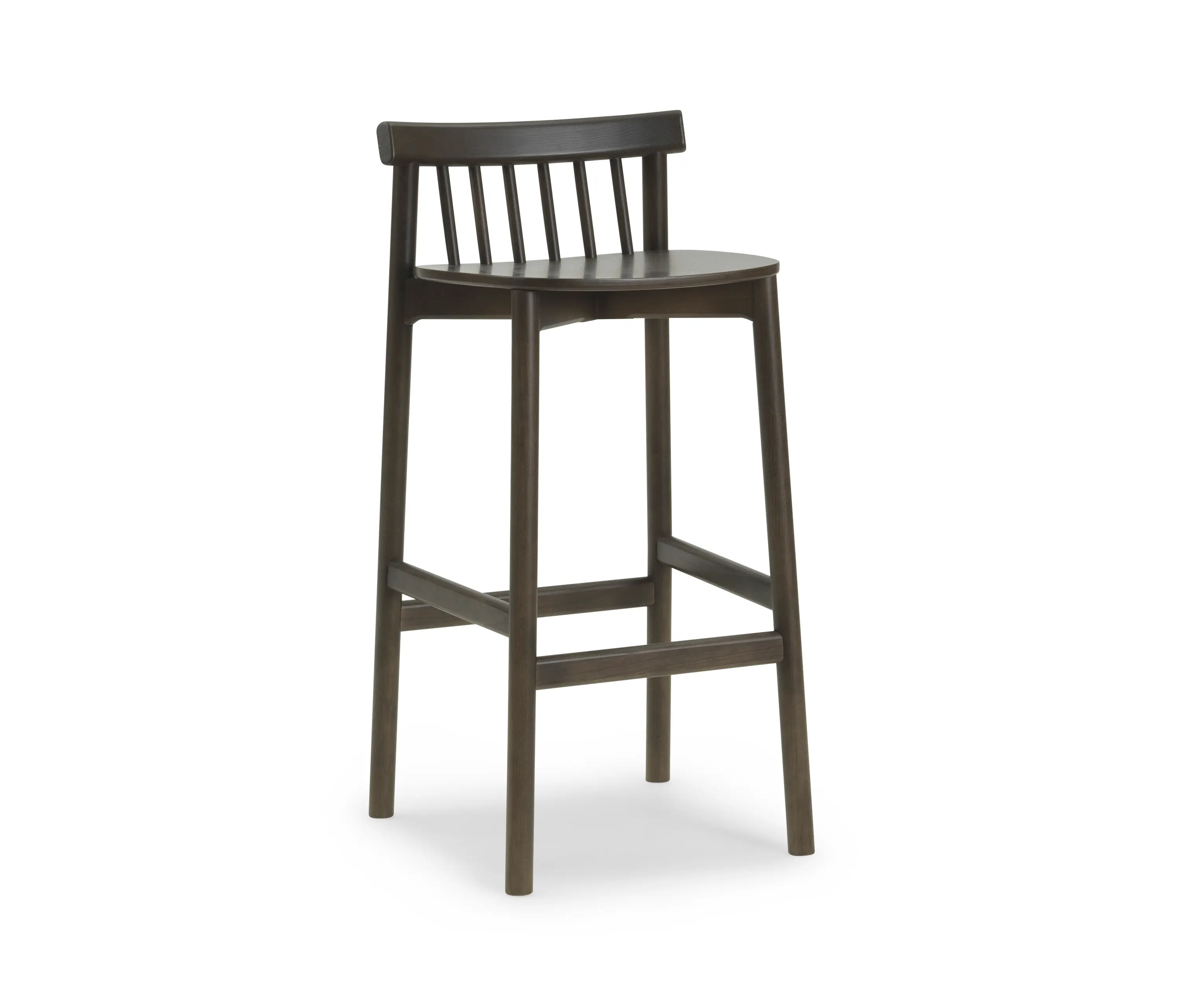Normann Copenhagen - Pind Barstool 75 cm Brown Stained Ash