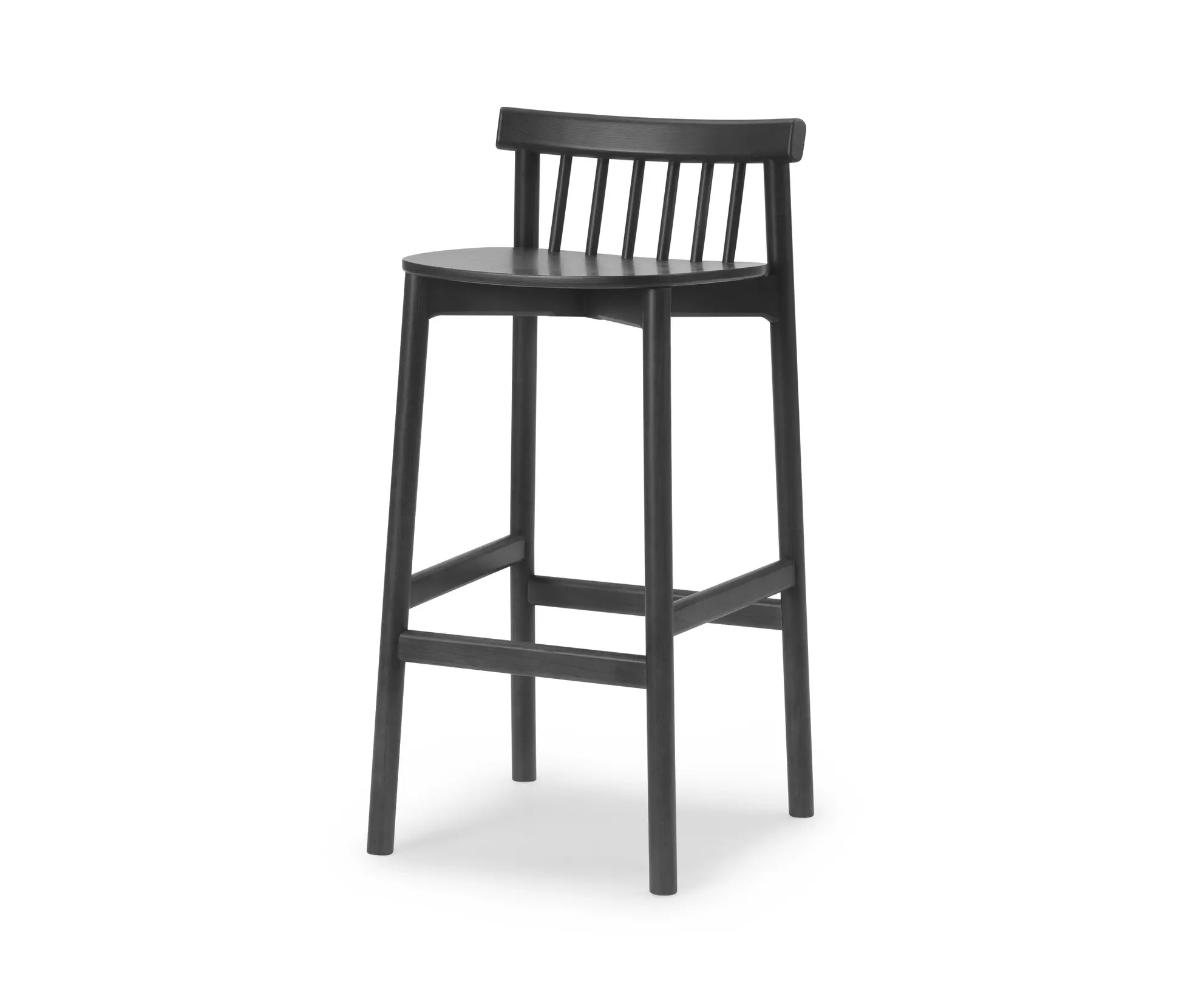 Normann Copenhagen - Pind Barstool 75 cm Black Stained Ash