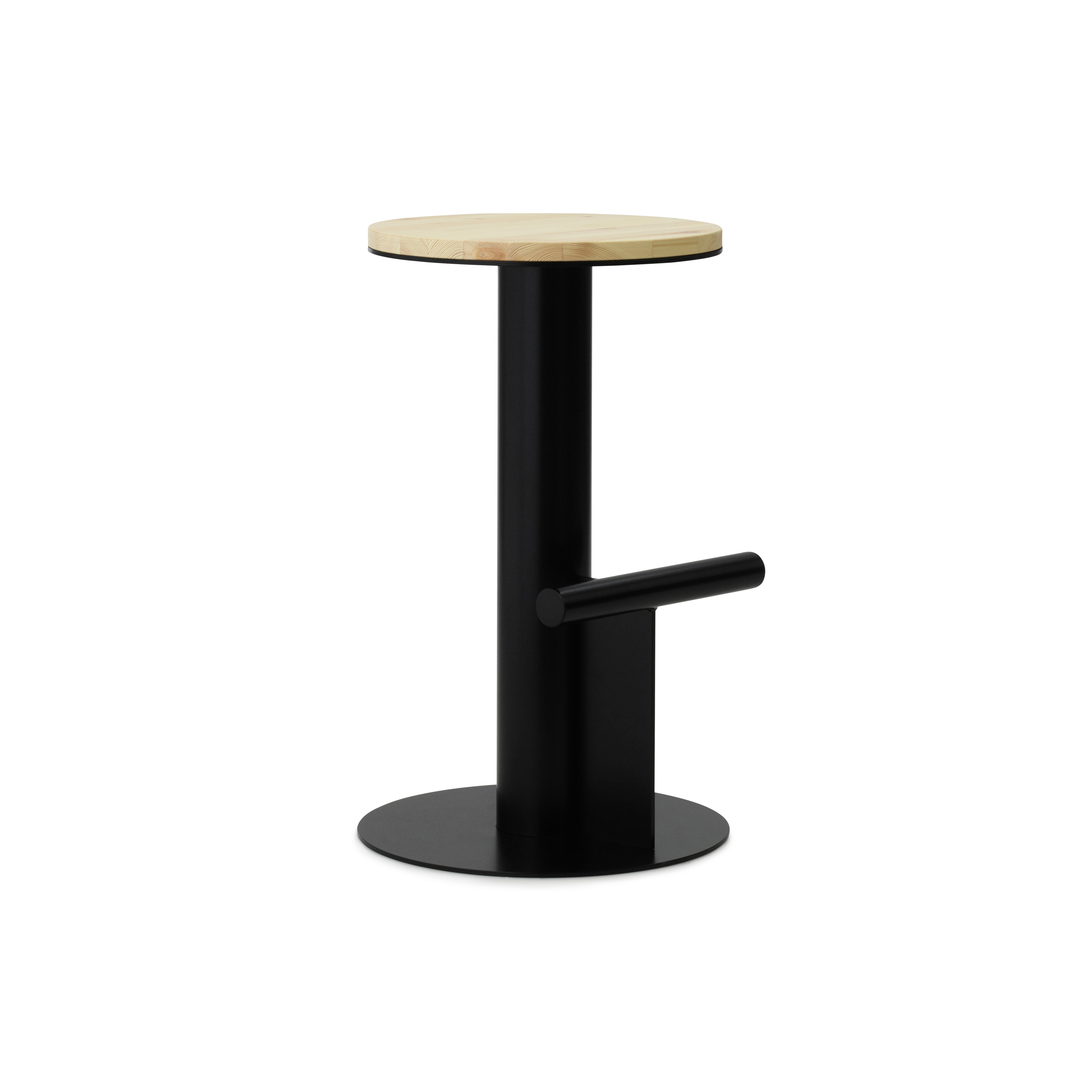 Pole Barstool 65 cm Pine/Black