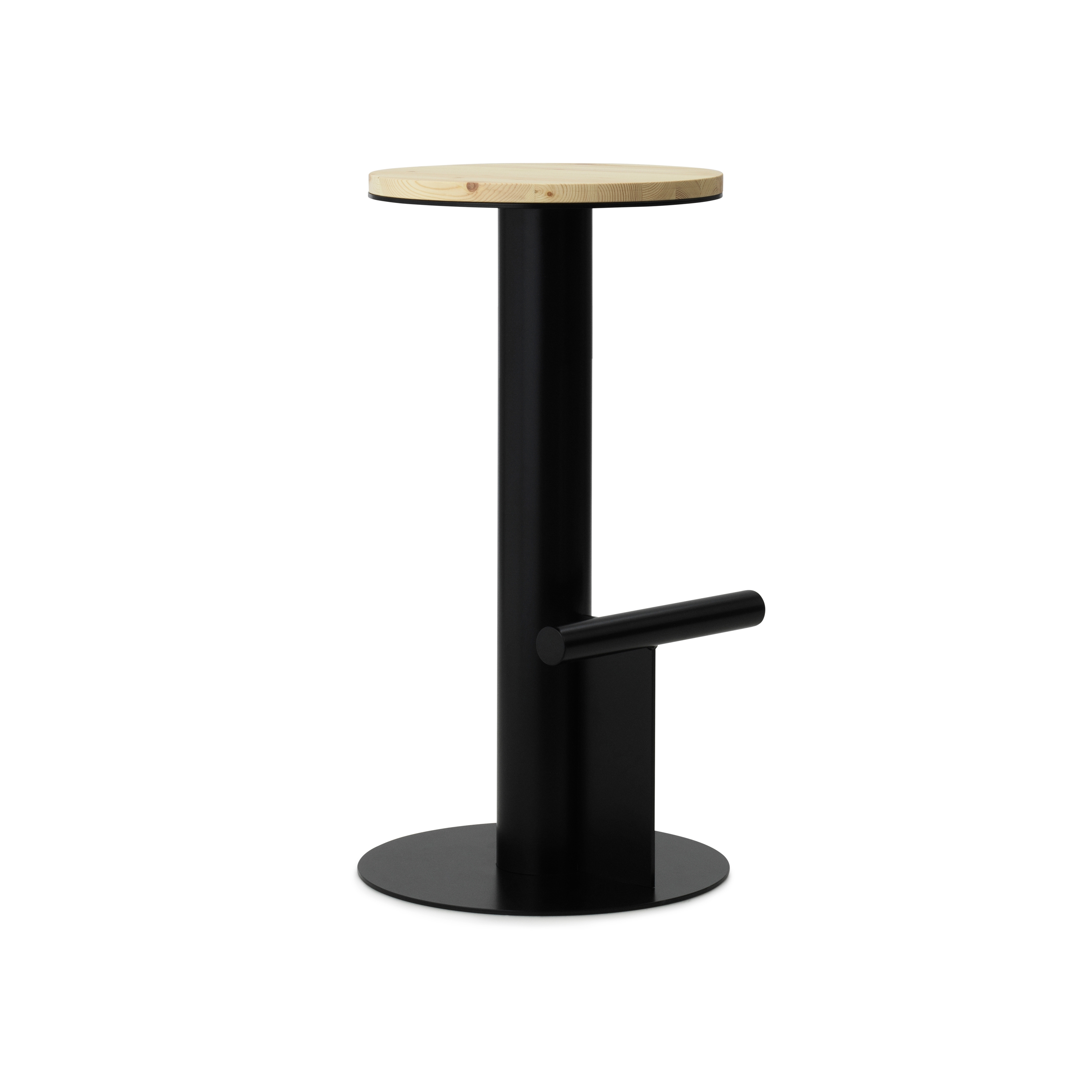 Pole Barstool 75 cm Pine/Black