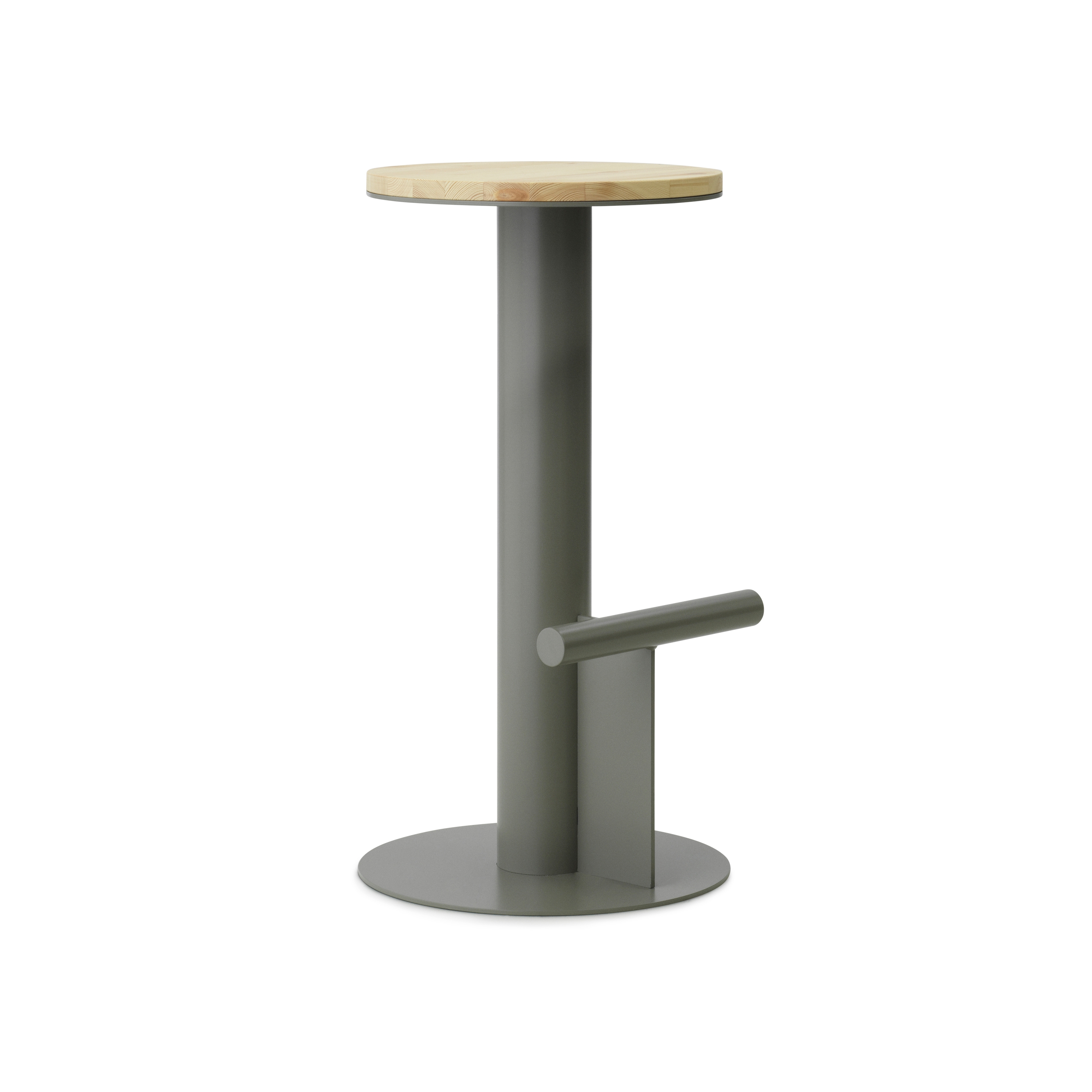 Display product Pole Barstool 75 cm Pine/Grey from manufacturer Normann Copenhagen