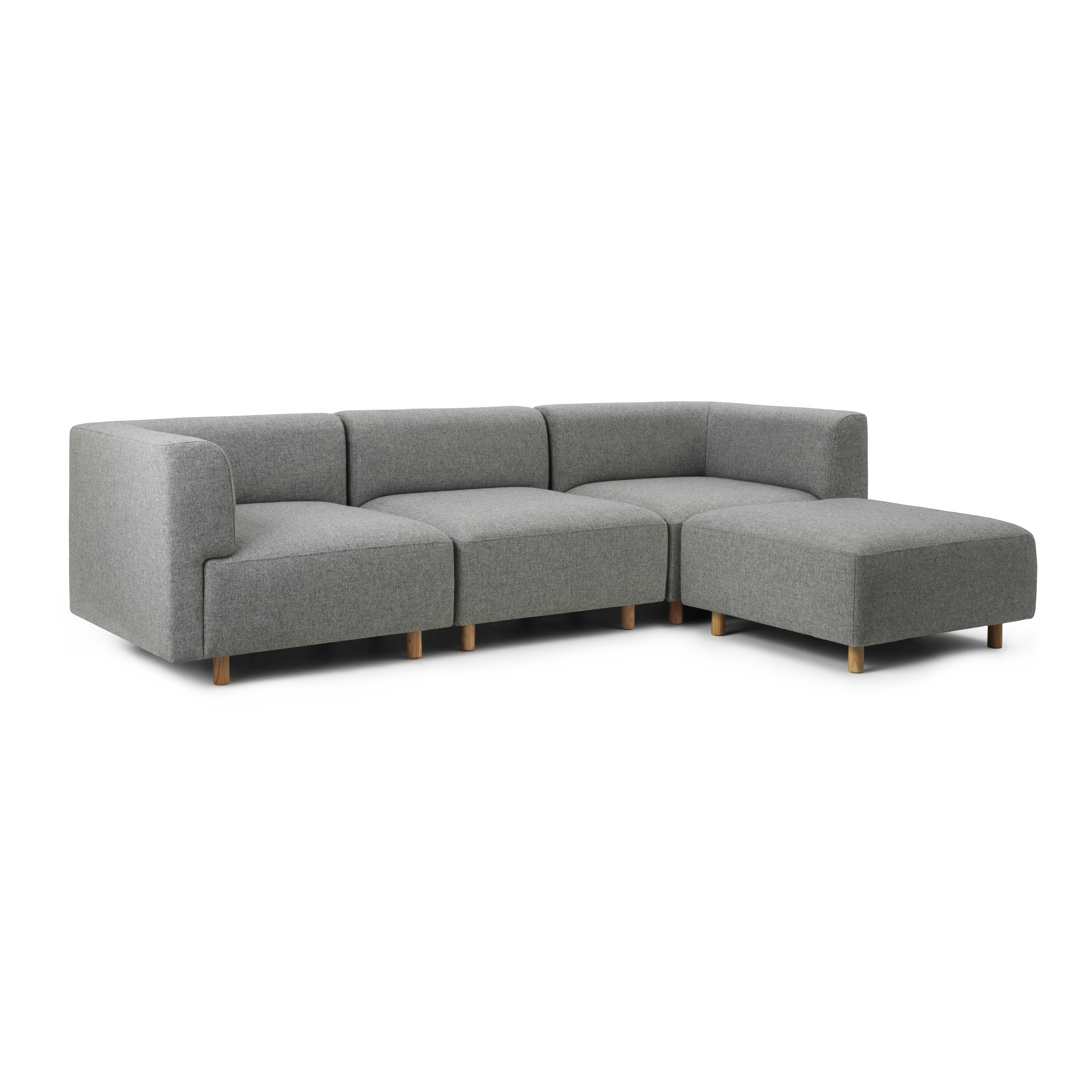 Mostrar el producto Redo Modular Sofa 3 Seater Oak Legs W. Pouf Hallingdal del fabricante Normann Copenhagen