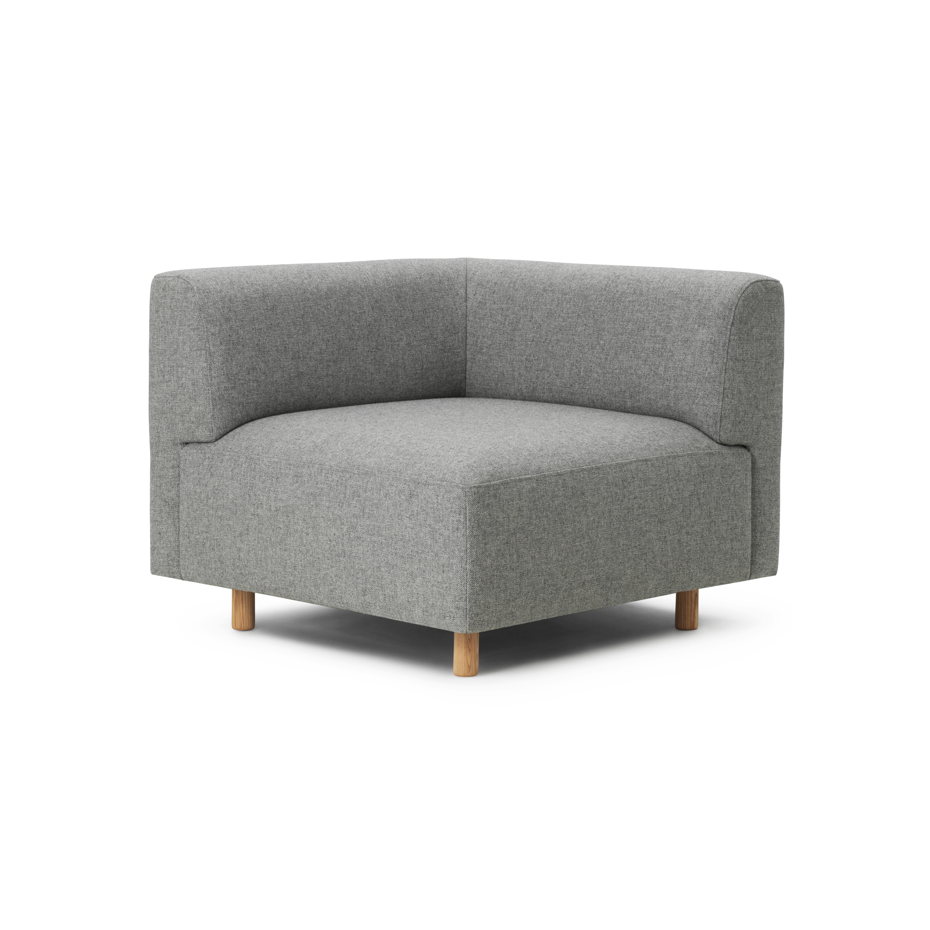 Display product Redo Modular Sofa 150 Armrest Corner Oak Legs Hallingdal from manufacturer Normann Copenhagen