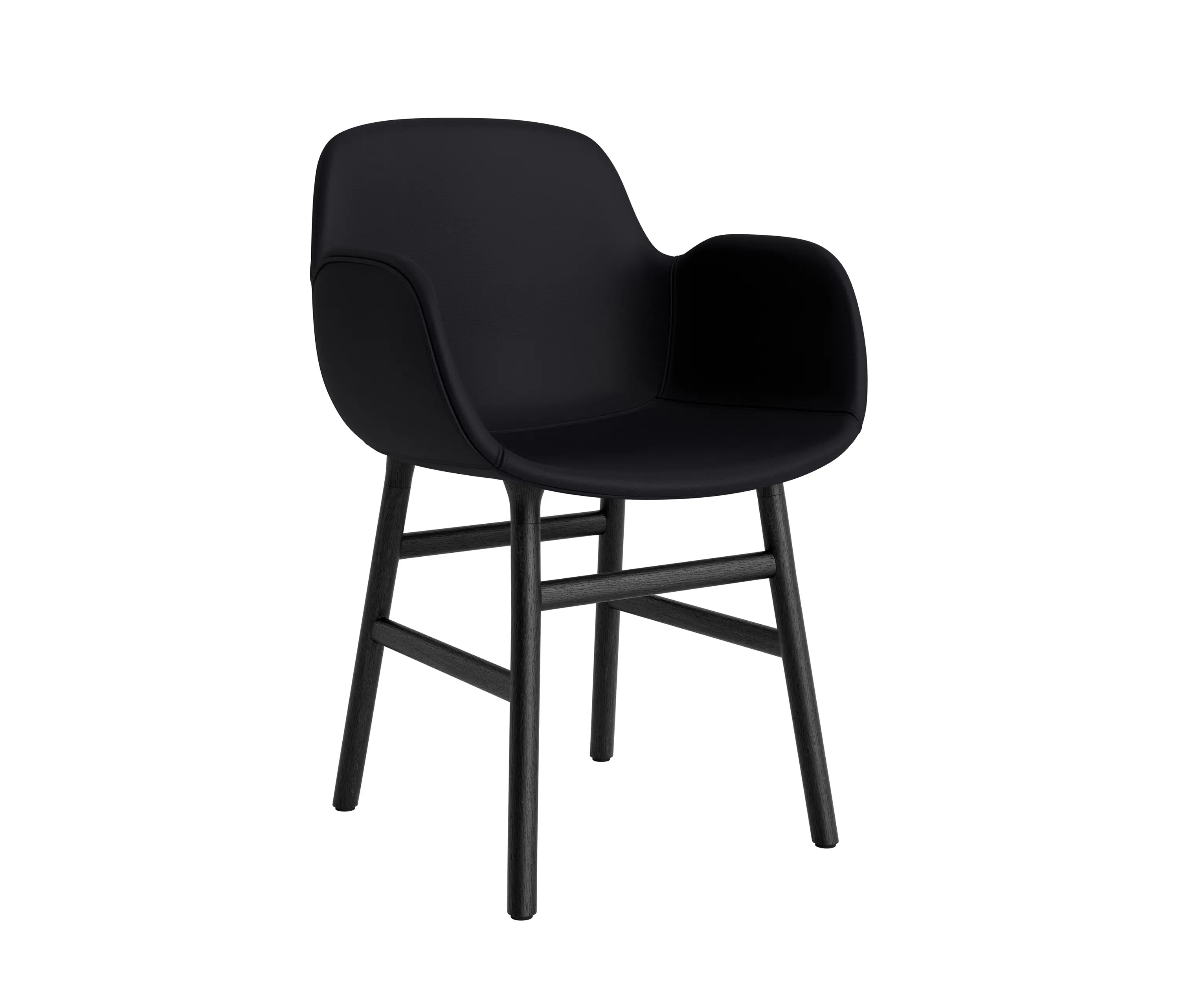 Normann Copenhagen - Form Armchair Full Upholstery Wood Black Oak Ultra 41599