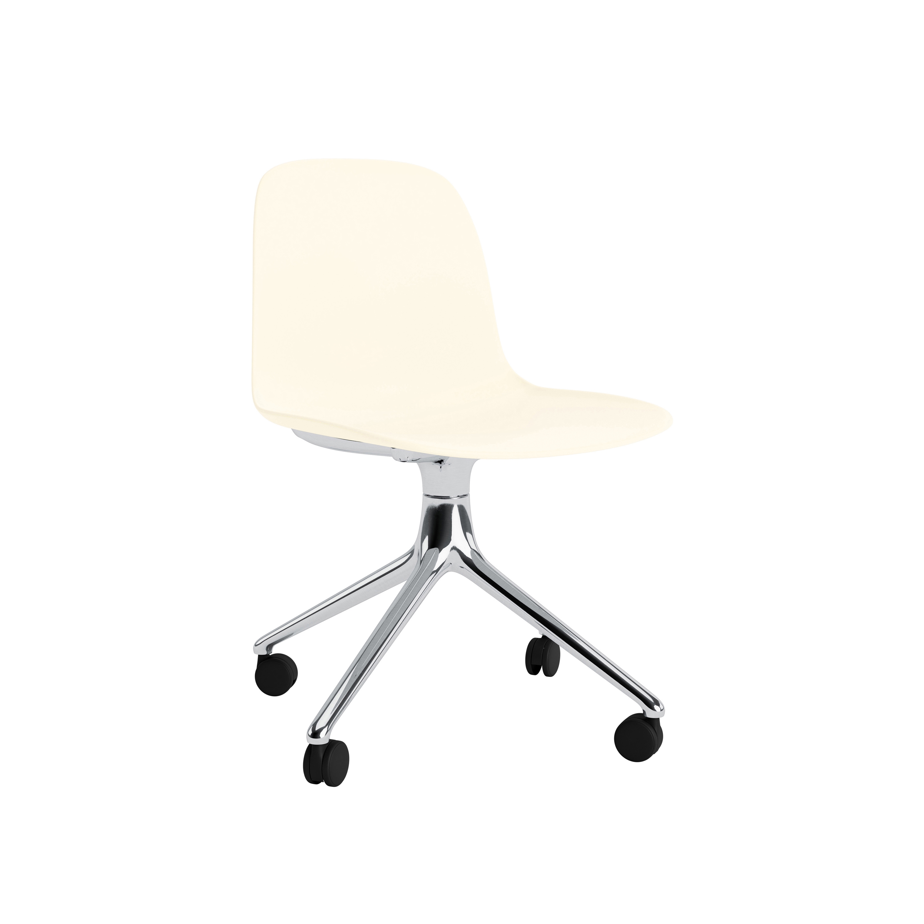 Display product Form Chair Swivel 4W Alu Warm Alu Cream from manufacturer Normann Copenhagen