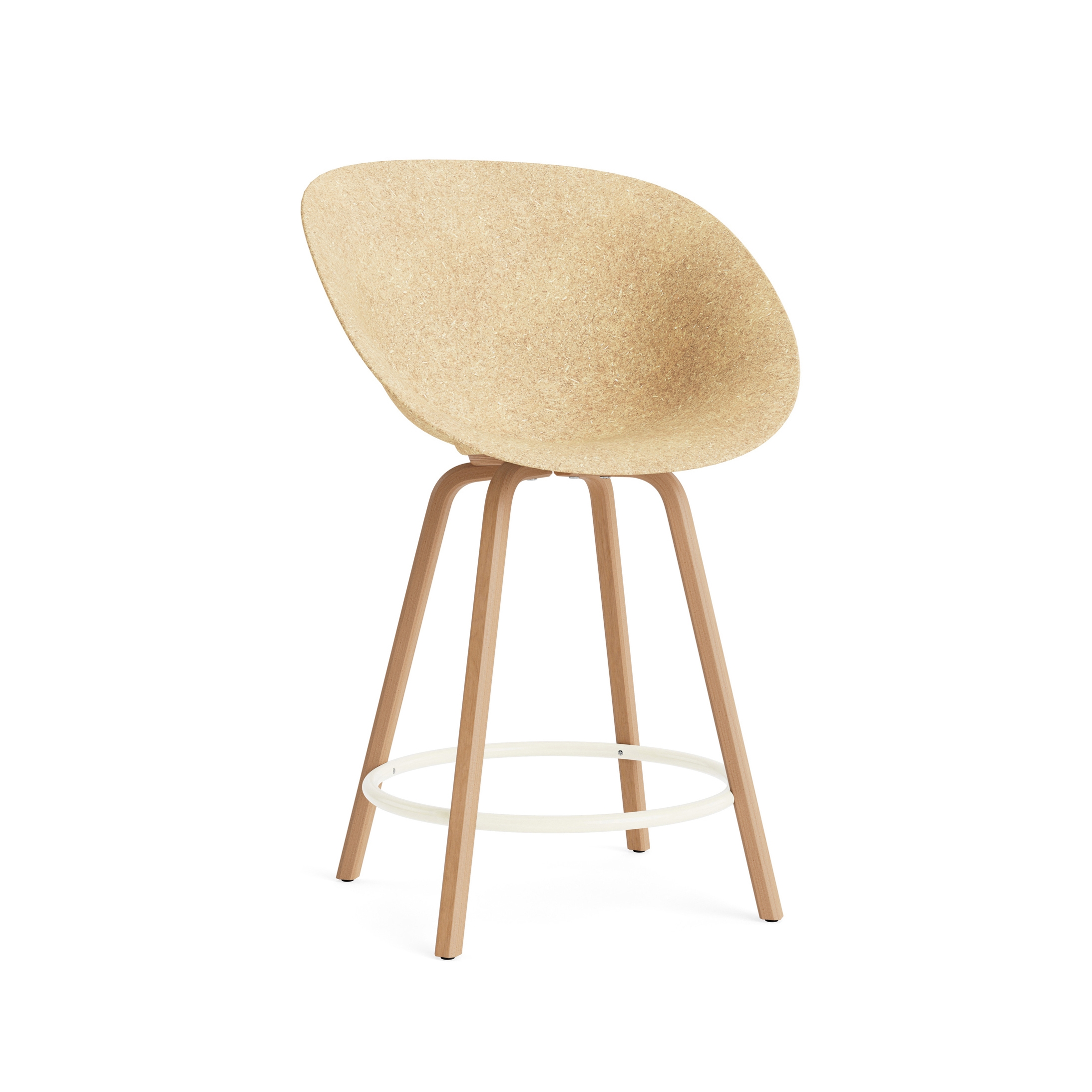 Produkt Mat Barstuhl mit Armlehne 65 cm Buchenholz/creme Hanffasern des Herstellers Normann Copenhagen anzeigen