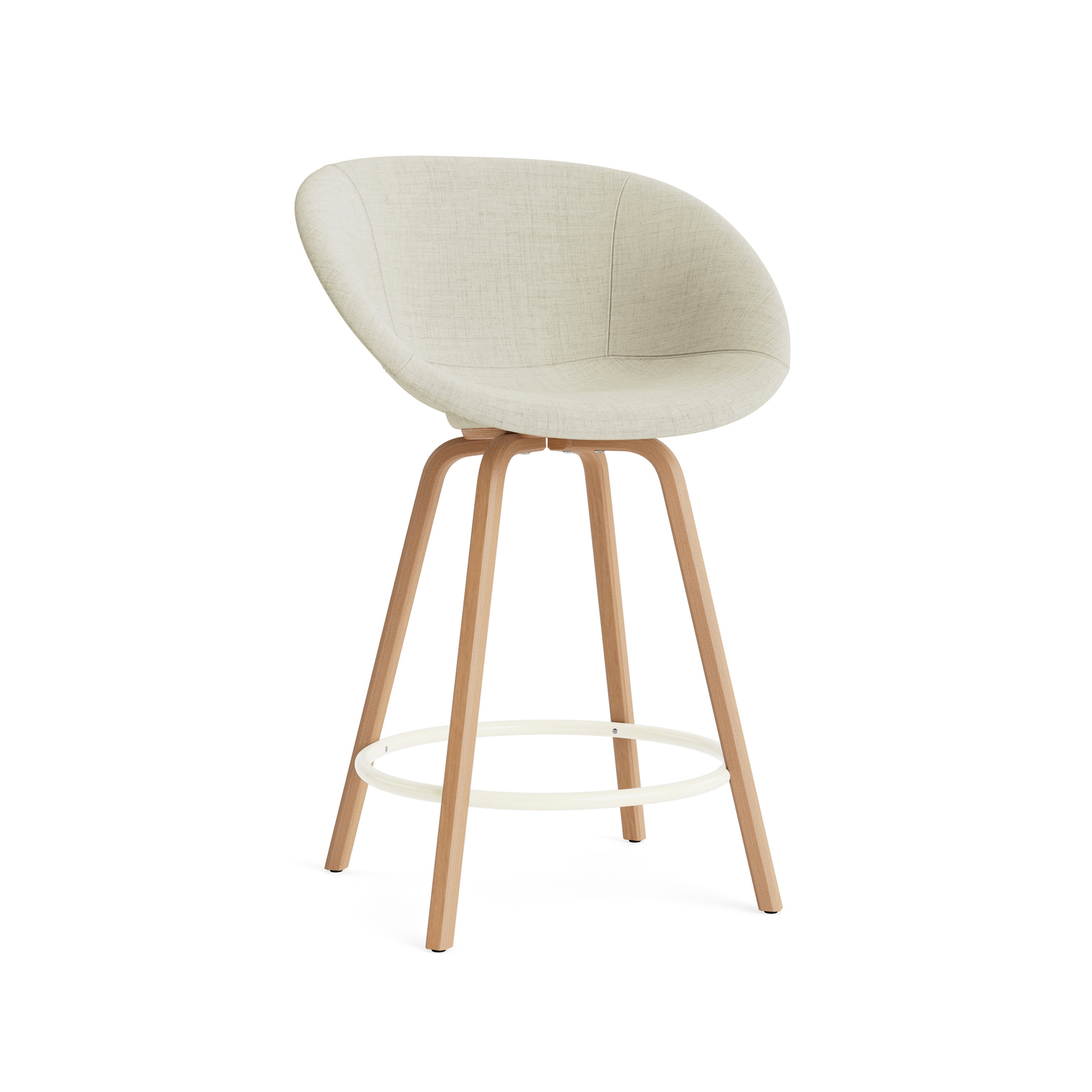 Display product Mat Bar Armchair 65 cm Full Upholstery Beech/Cream from manufacturer Normann Copenhagen