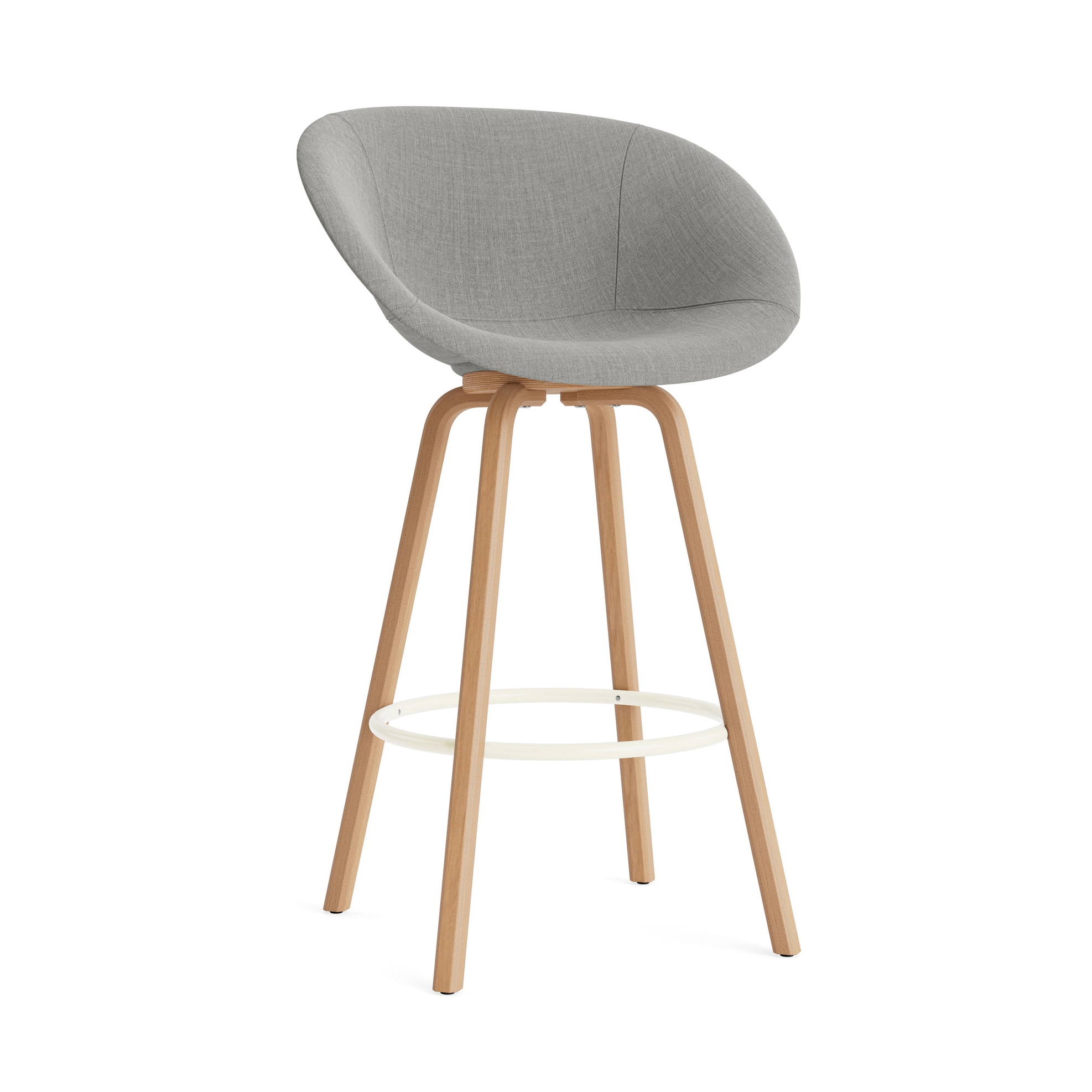Display product Mat Bar Armchair 75 cm Full Upholstery Beech/Cream from manufacturer Normann Copenhagen