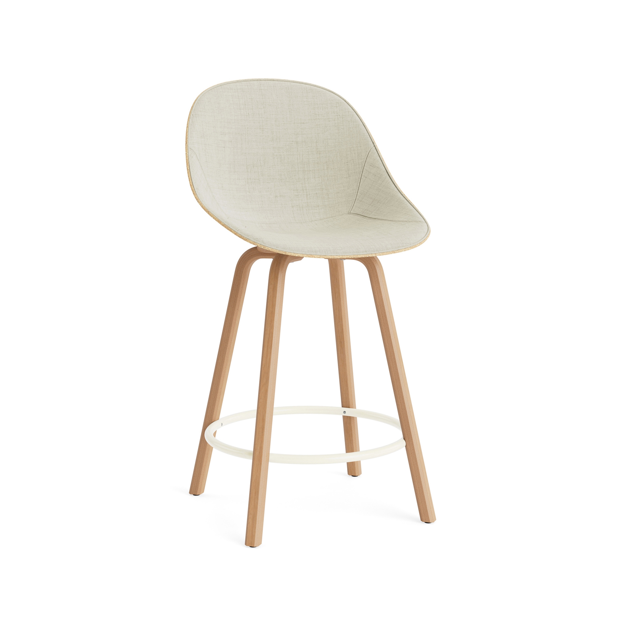 Produkt Mat Barstuhl 65 cm Frontpolster Hanffasern Buchenholz/creme des Herstellers Normann Copenhagen anzeigen
