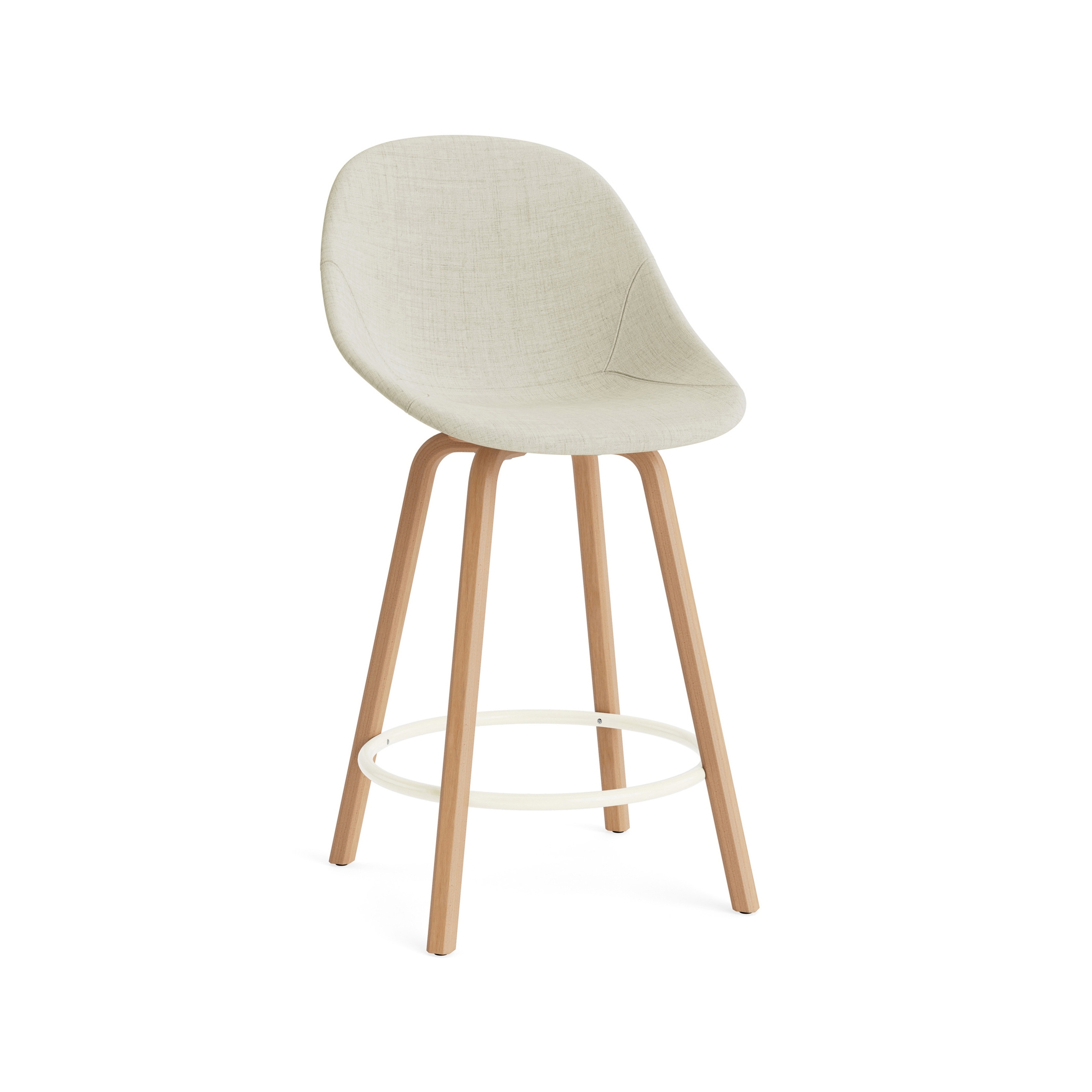 Display product Mat Bar Chair 65 cm Full Upholstery Beech/Cream from manufacturer Normann Copenhagen