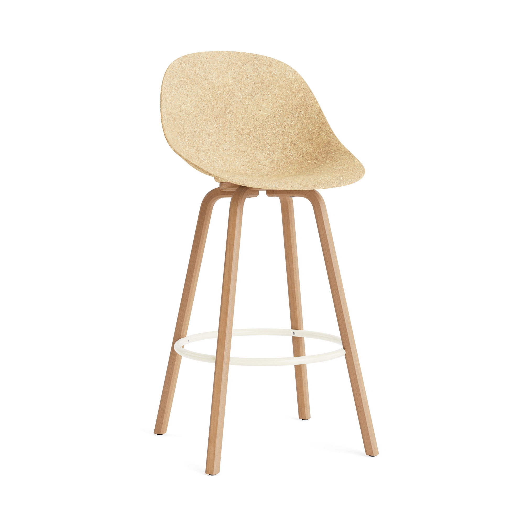 Mostra il prodotto Mat Bar Chair 75 cm Beech/Cream del produttore Normann Copenhagen