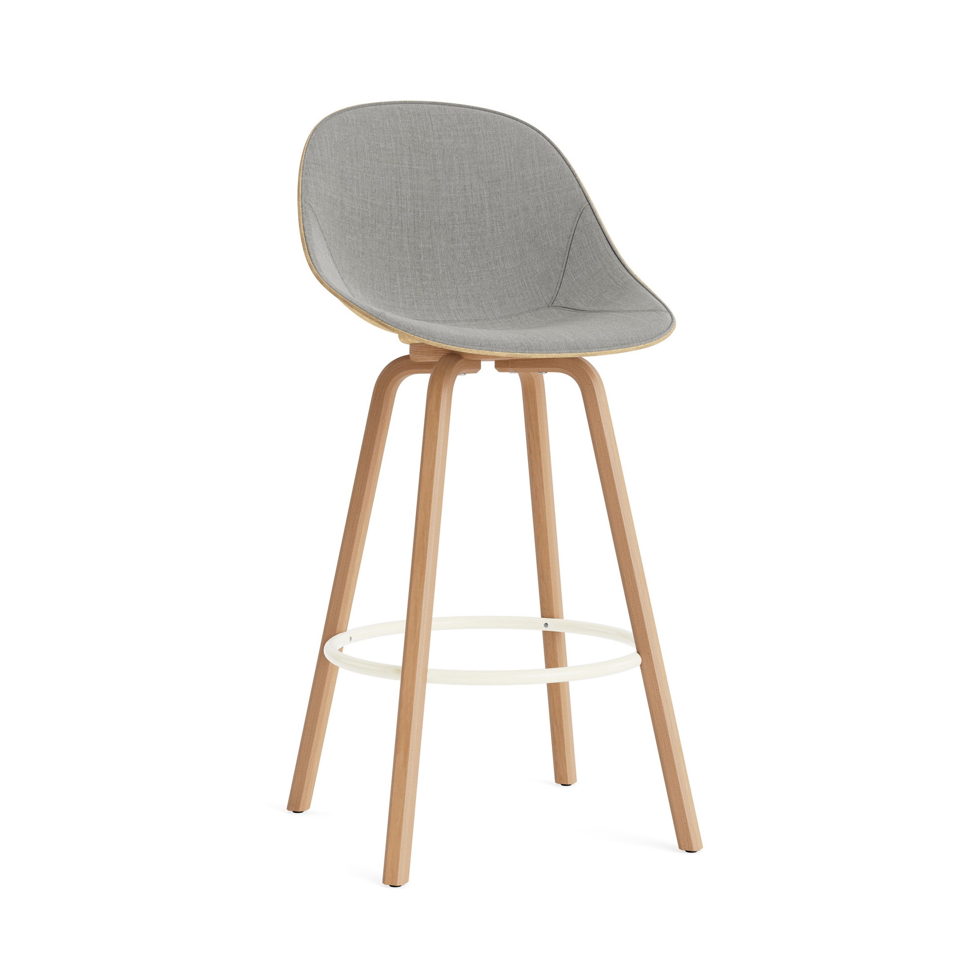 Display product Mat Bar Chair 75 cm Front Upholstery Hemp Beech/Cream from manufacturer Normann Copenhagen