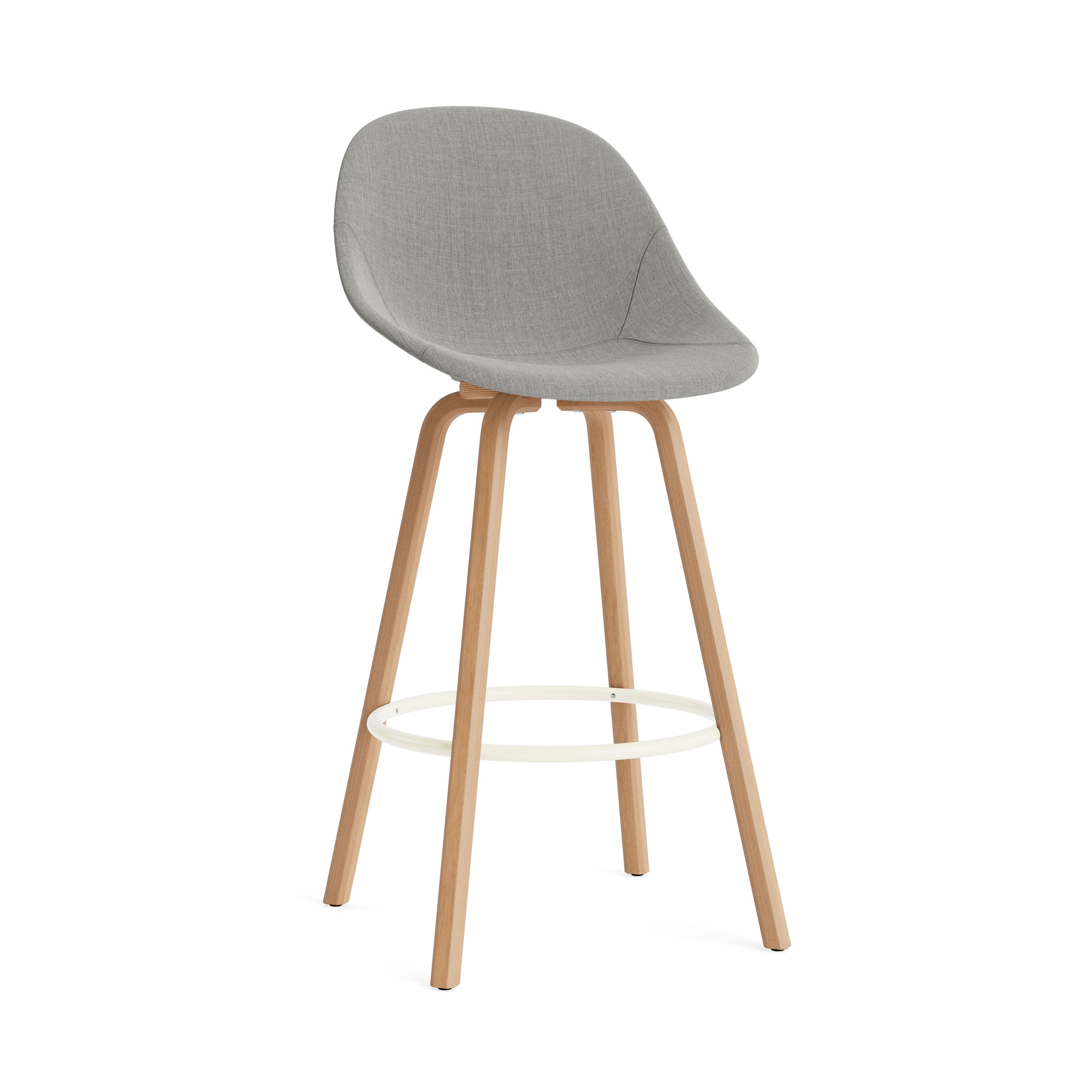 Mostra il prodotto Mat Bar Chair 75 cm Full Upholster Beech/Cream del produttore Normann Copenhagen