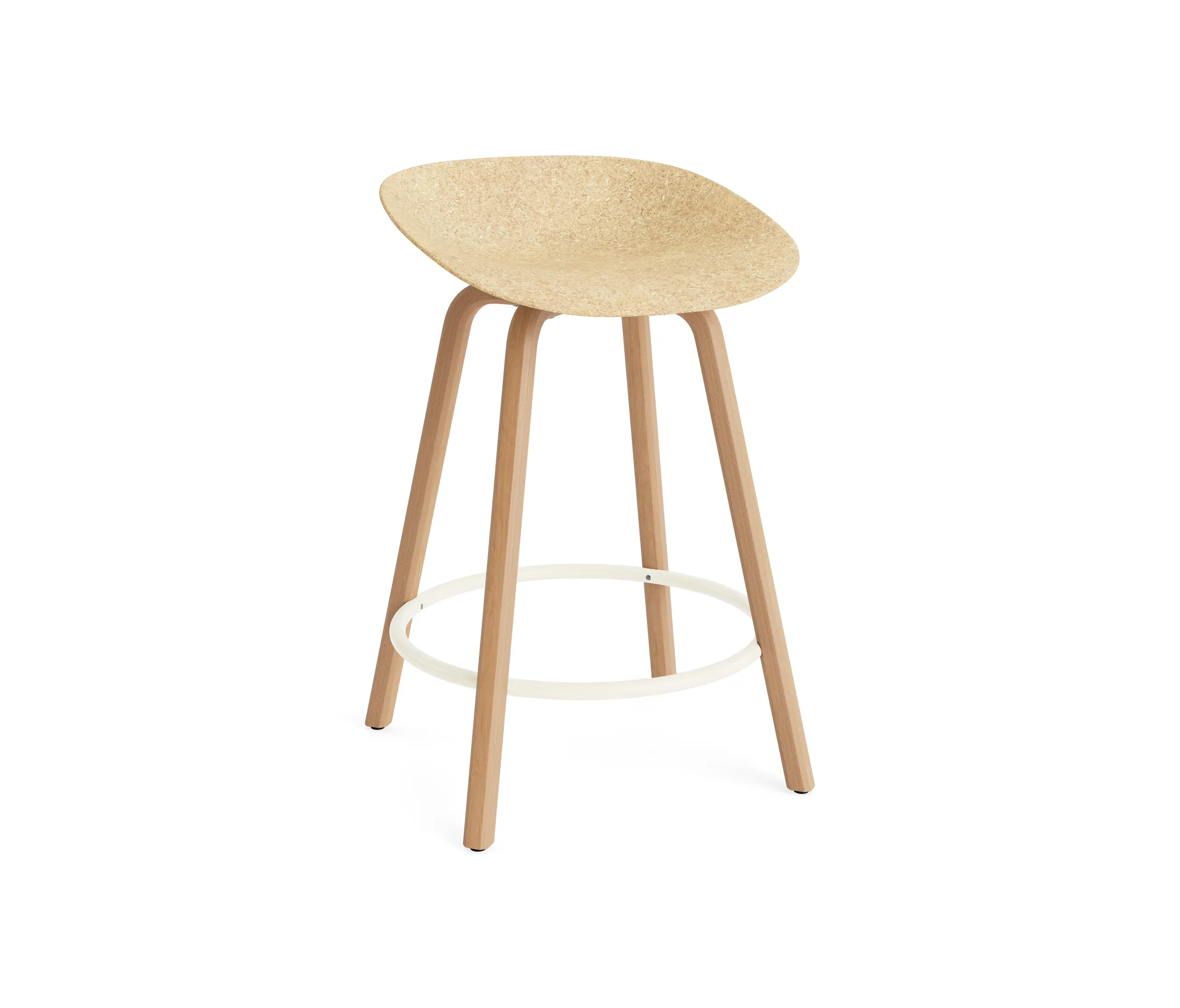 Normann Copenhagen - Mat Barstool 65 cm Beech/Cream Hemp