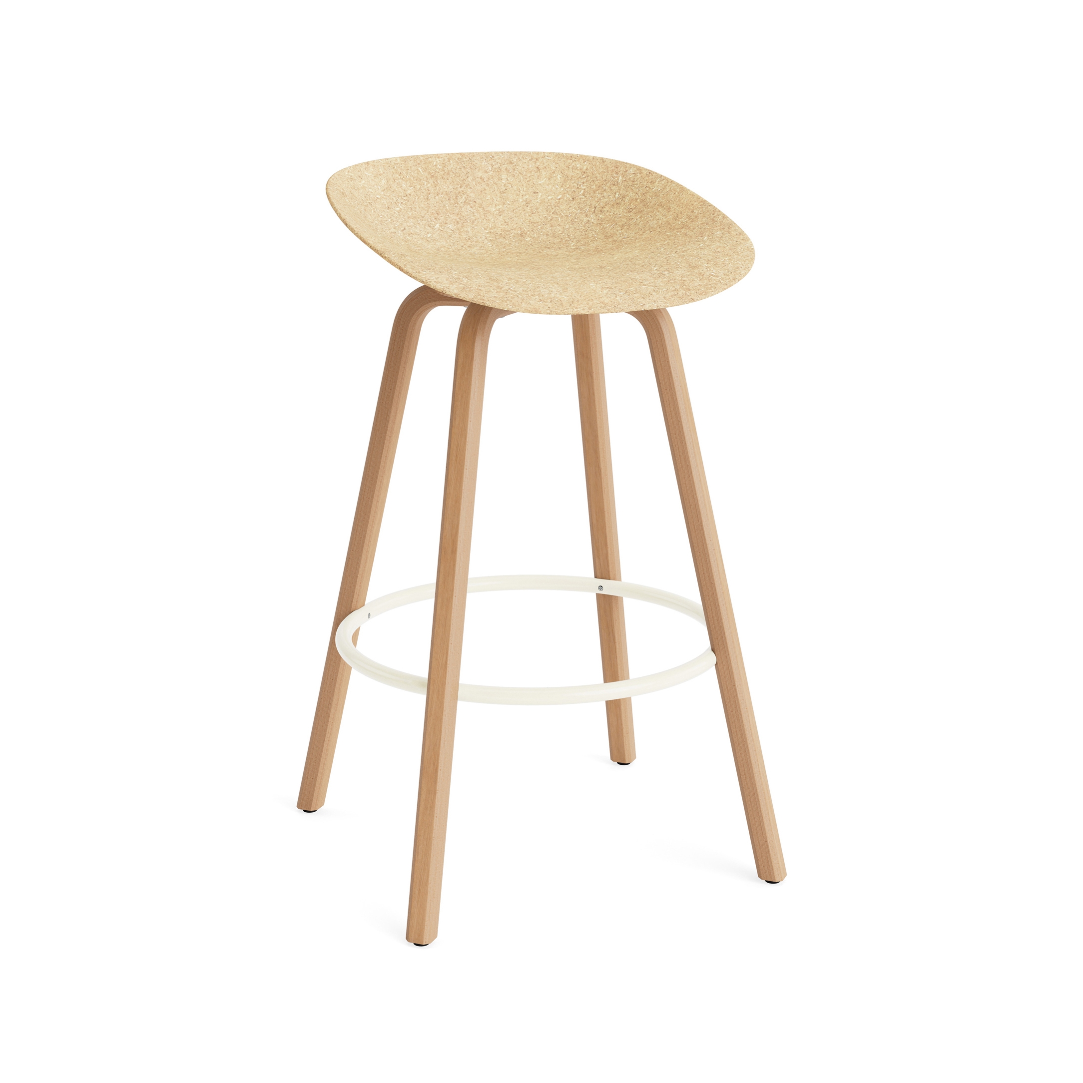 Mostra il prodotto Mat Barstool 75 cm Beech/Cream Hemp del produttore Normann Copenhagen