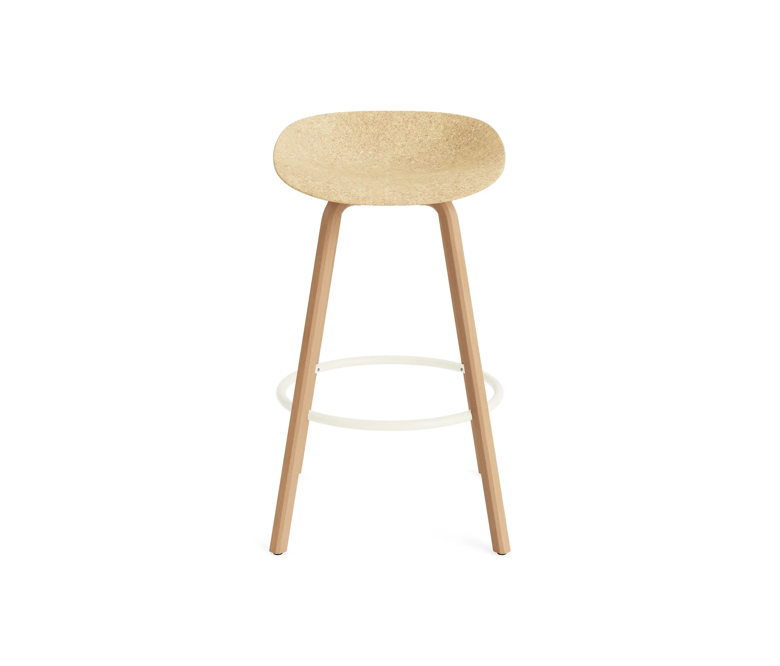 Normann Copenhagen - Mat Barstool 75 cm Beech/Cream Hemp