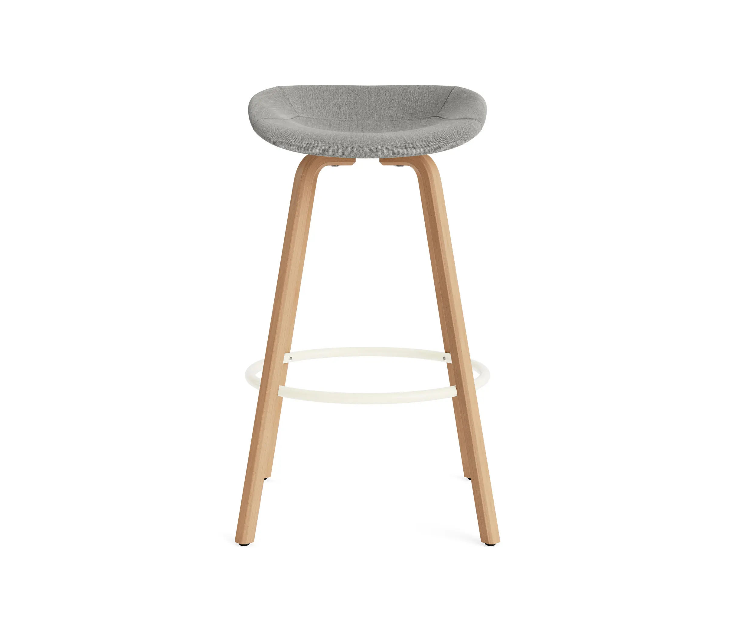 Normann Copenhagen - Mat Barstool 75 cm Full Upholstery Beech/Cream
