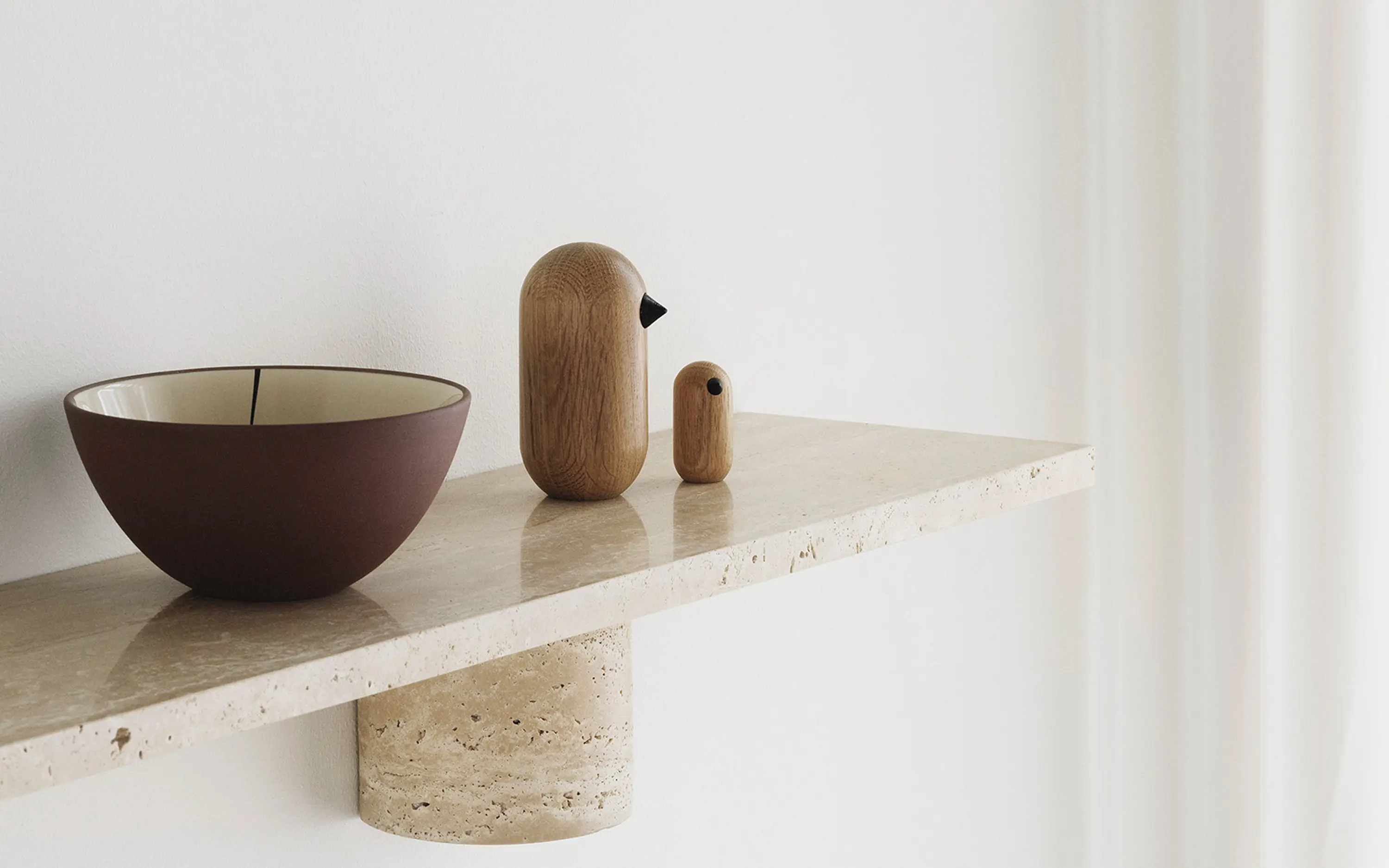 Normann Copenhagen - Sten Shelf 120 cm - Travertine