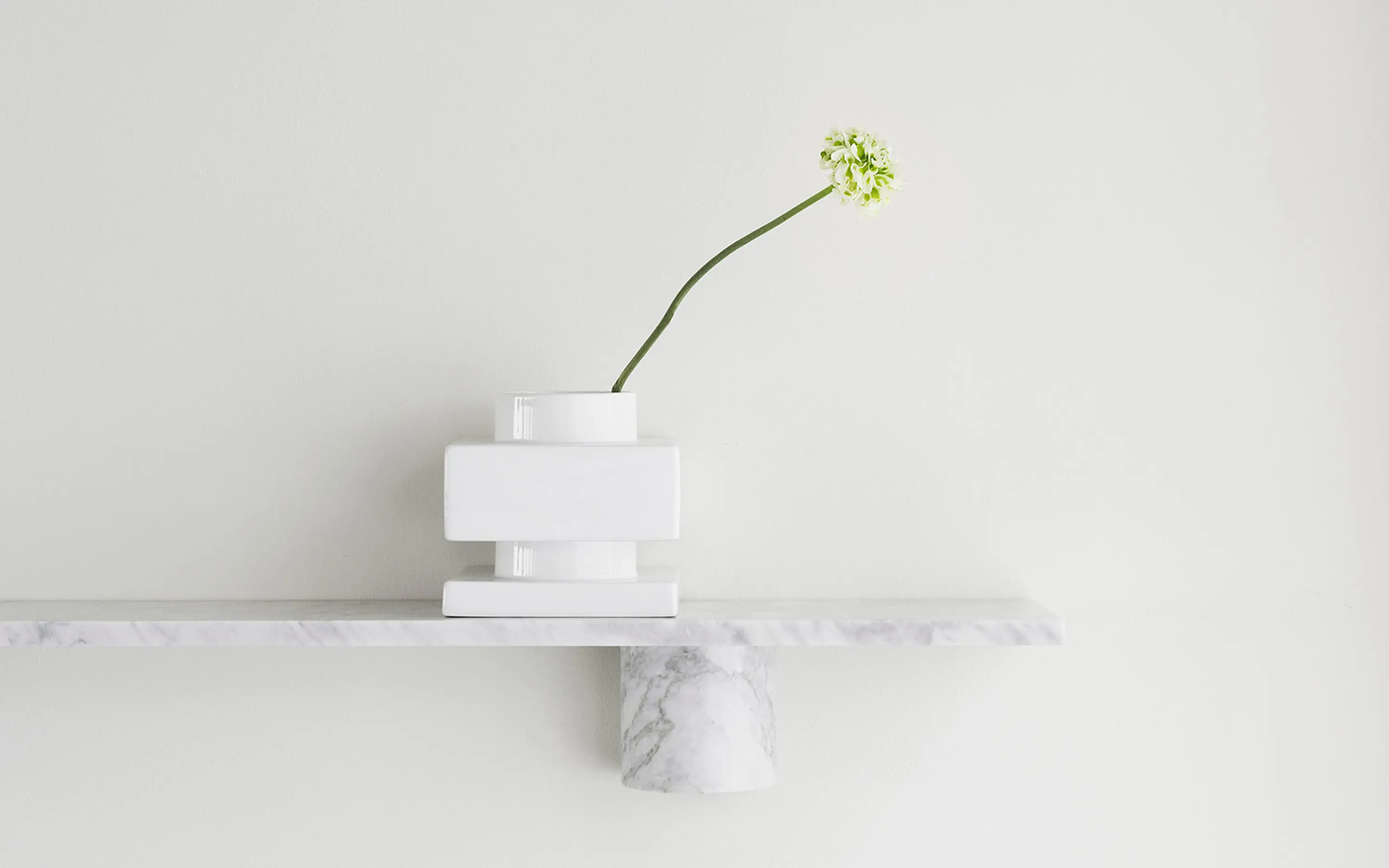 Normann Copenhagen - Sten Shelf 120 cm - White Marble