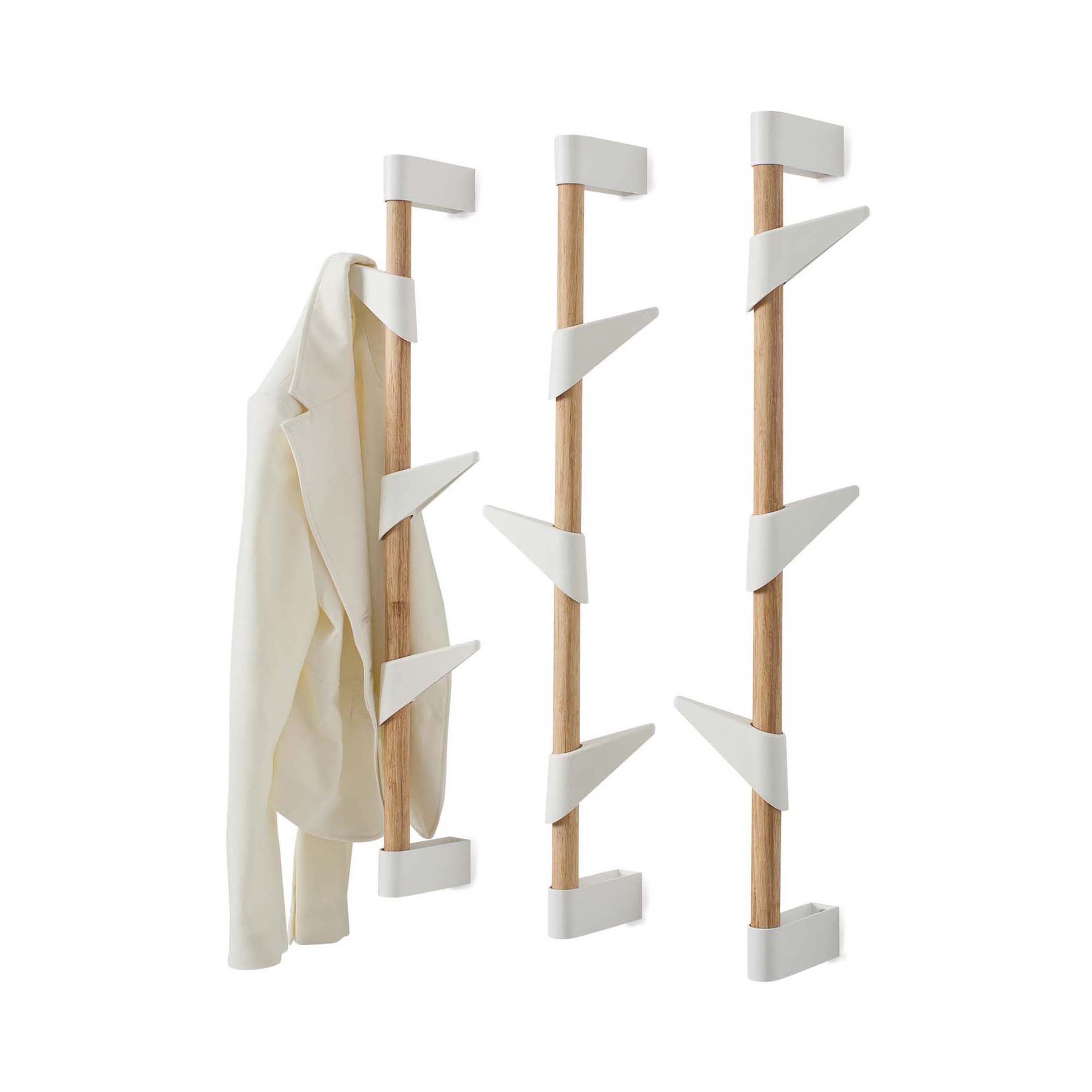 Afficher le produit Porte-manteaux Bamboo 3 Wall du fabricant Cascando