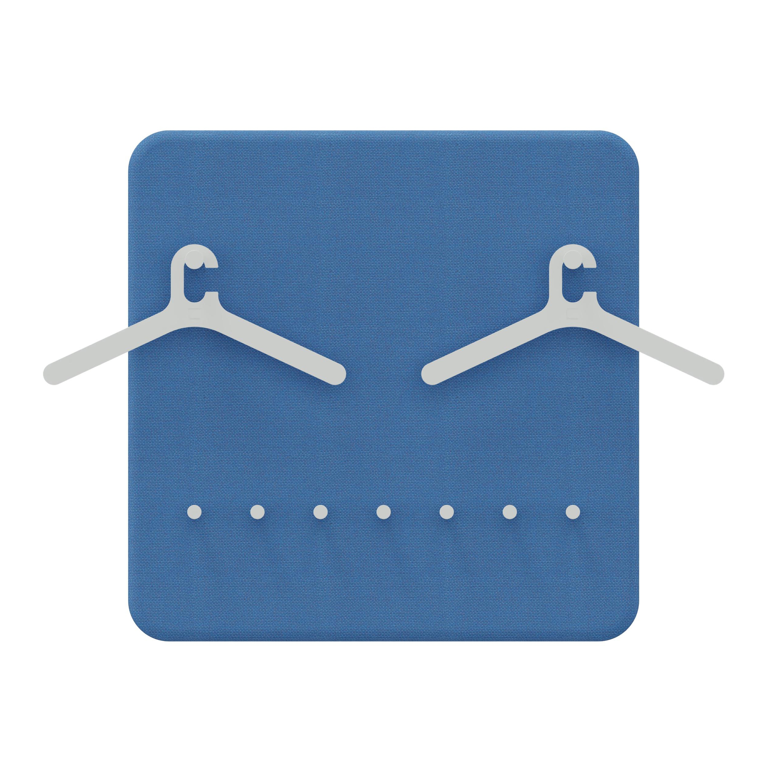 Display product Pillow Wall | Panel with rack for 6 coat hangers and 7 coat hooks from manufacturer Cascando