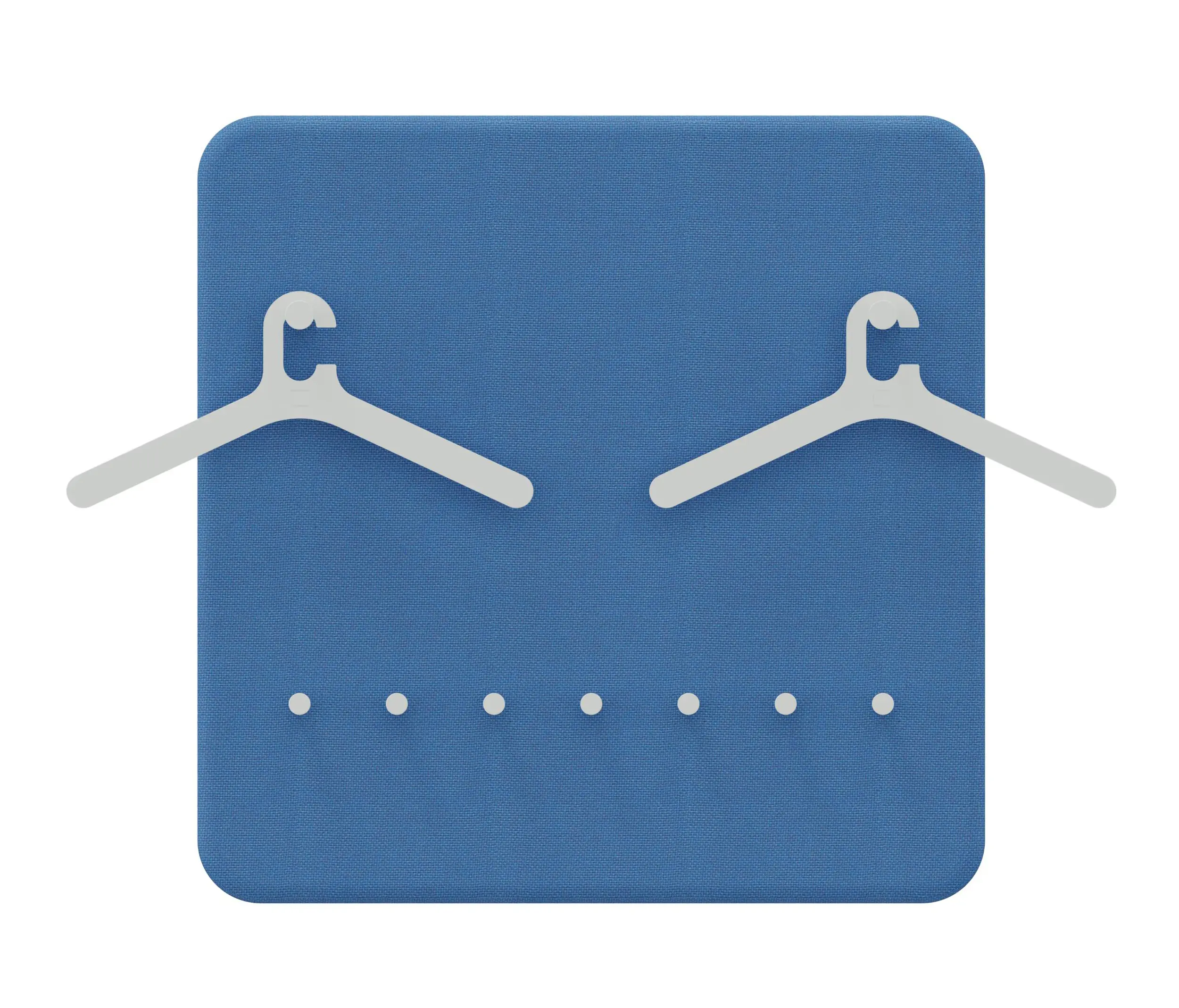 Cascando - Pillow Wall | Panel with rack for 6 coat hangers and 7 coat hooks