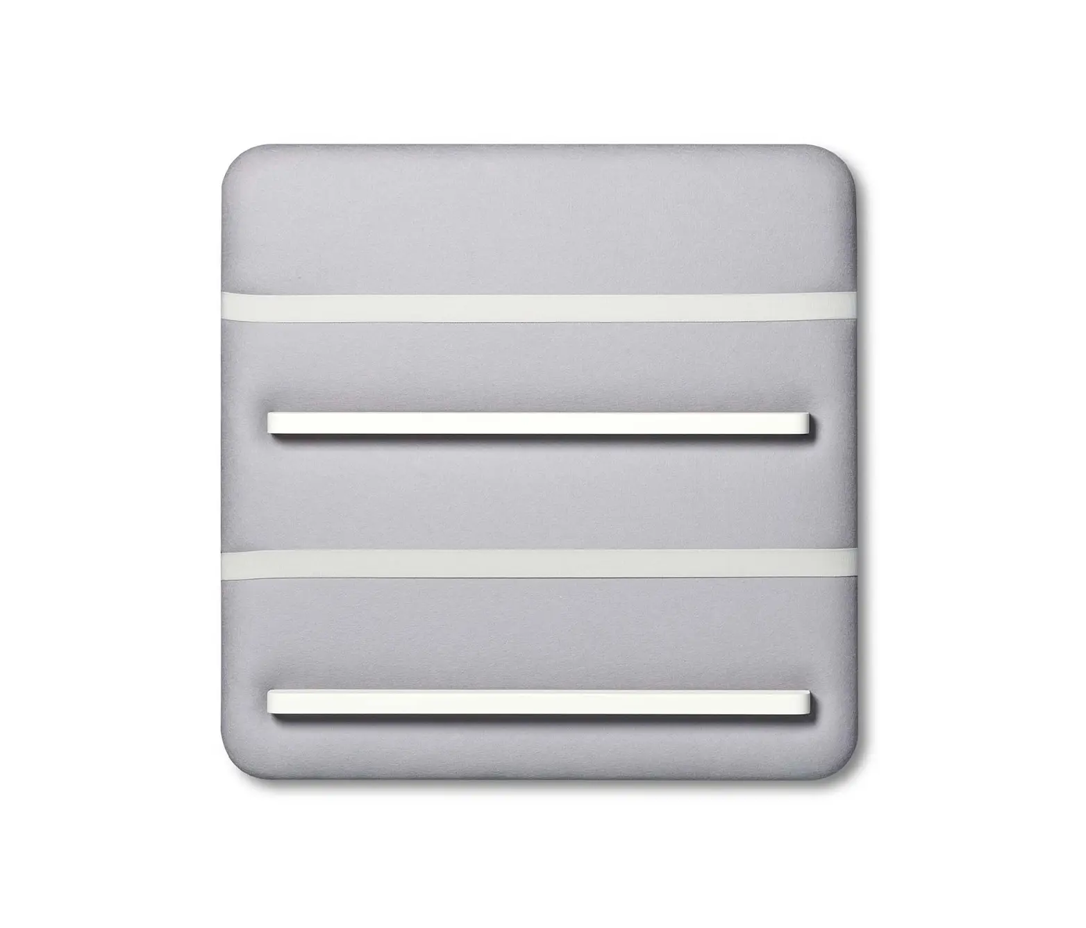 Cascando - Pillow Wall | Brochure panel with 3 shelves