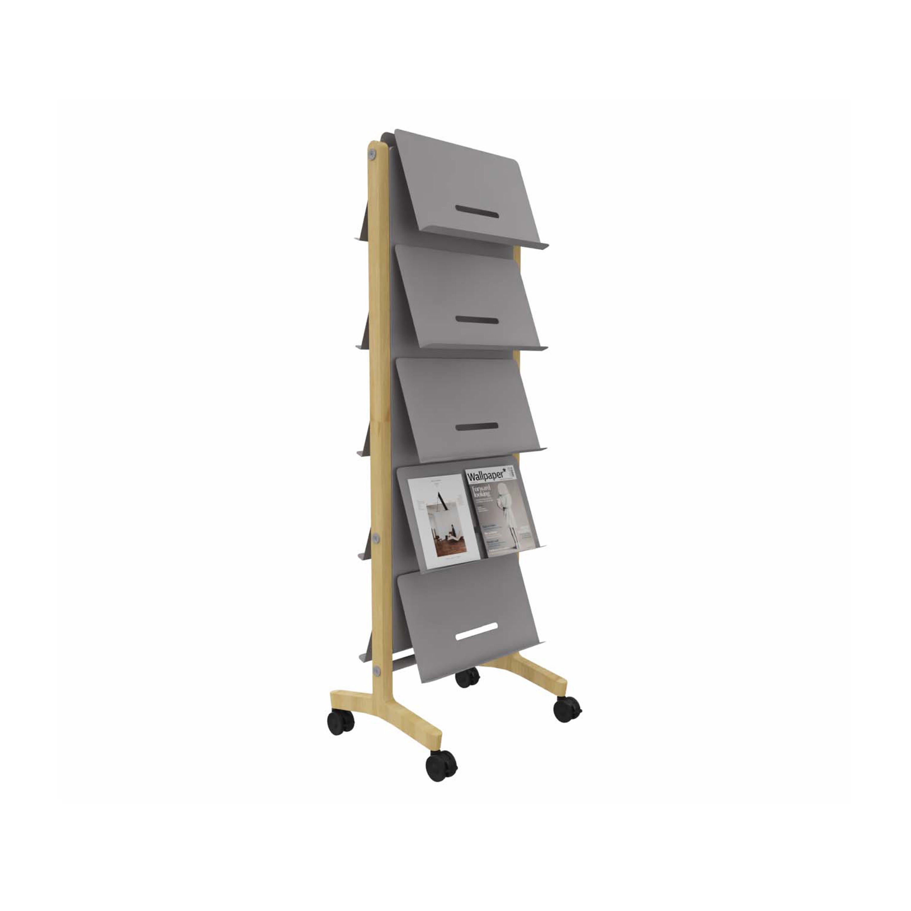 Display product Round20 Single Brochure Holder from manufacturer Cascando