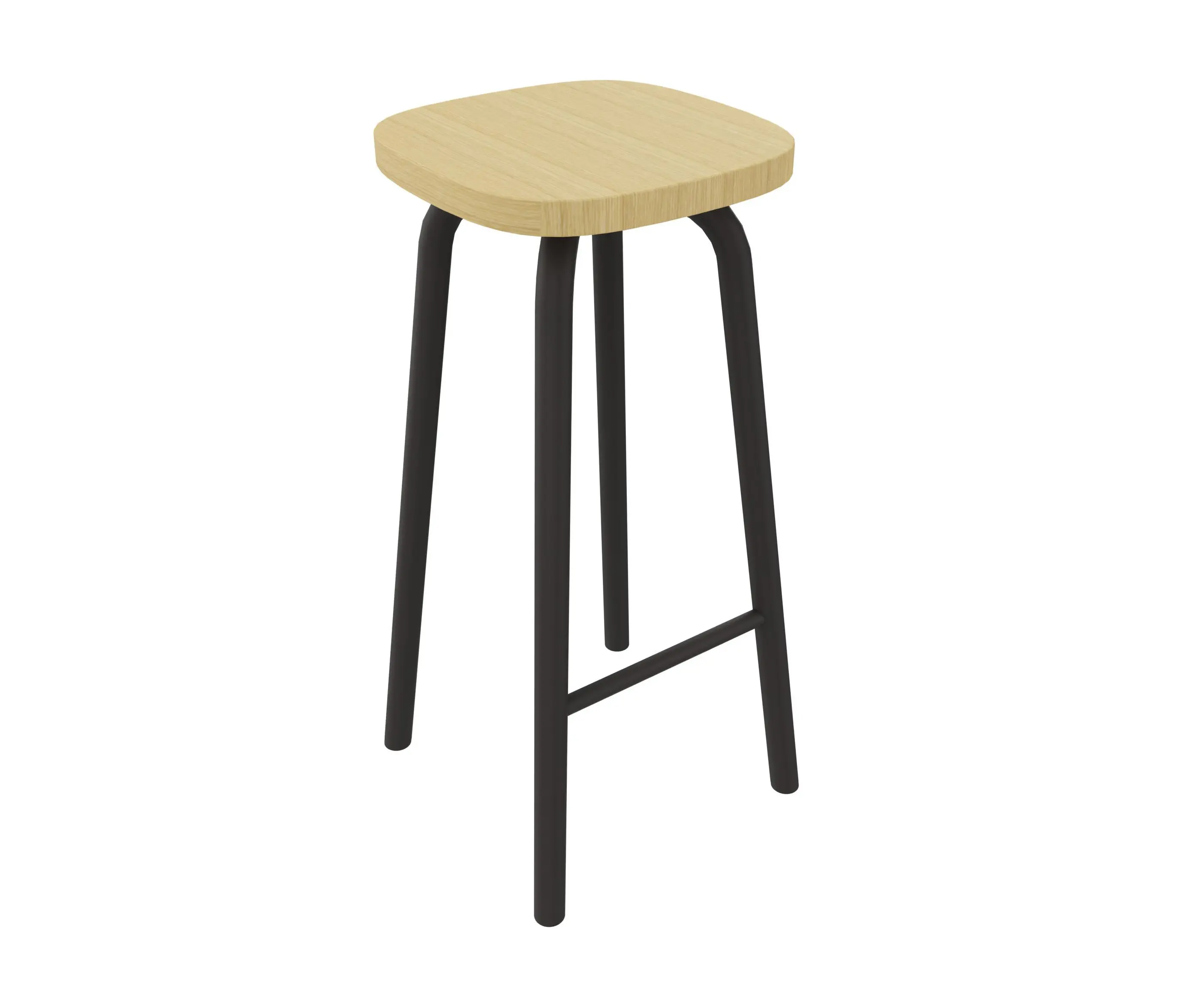 Cascando - Pully oak stool | Square