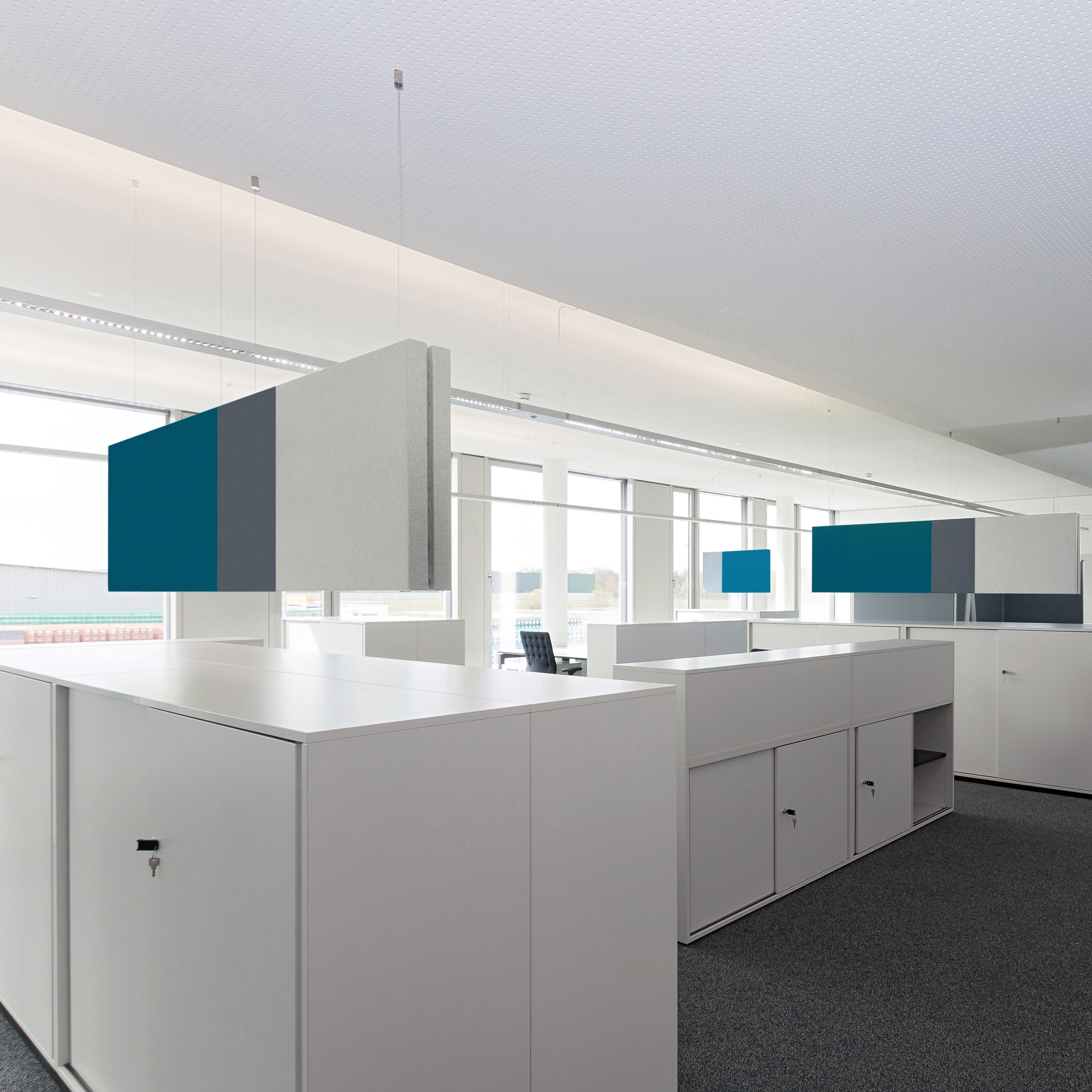 Display product ACOUSTIC COLOR FIELDS | Vivid open space combinations from manufacturer Création Baumann