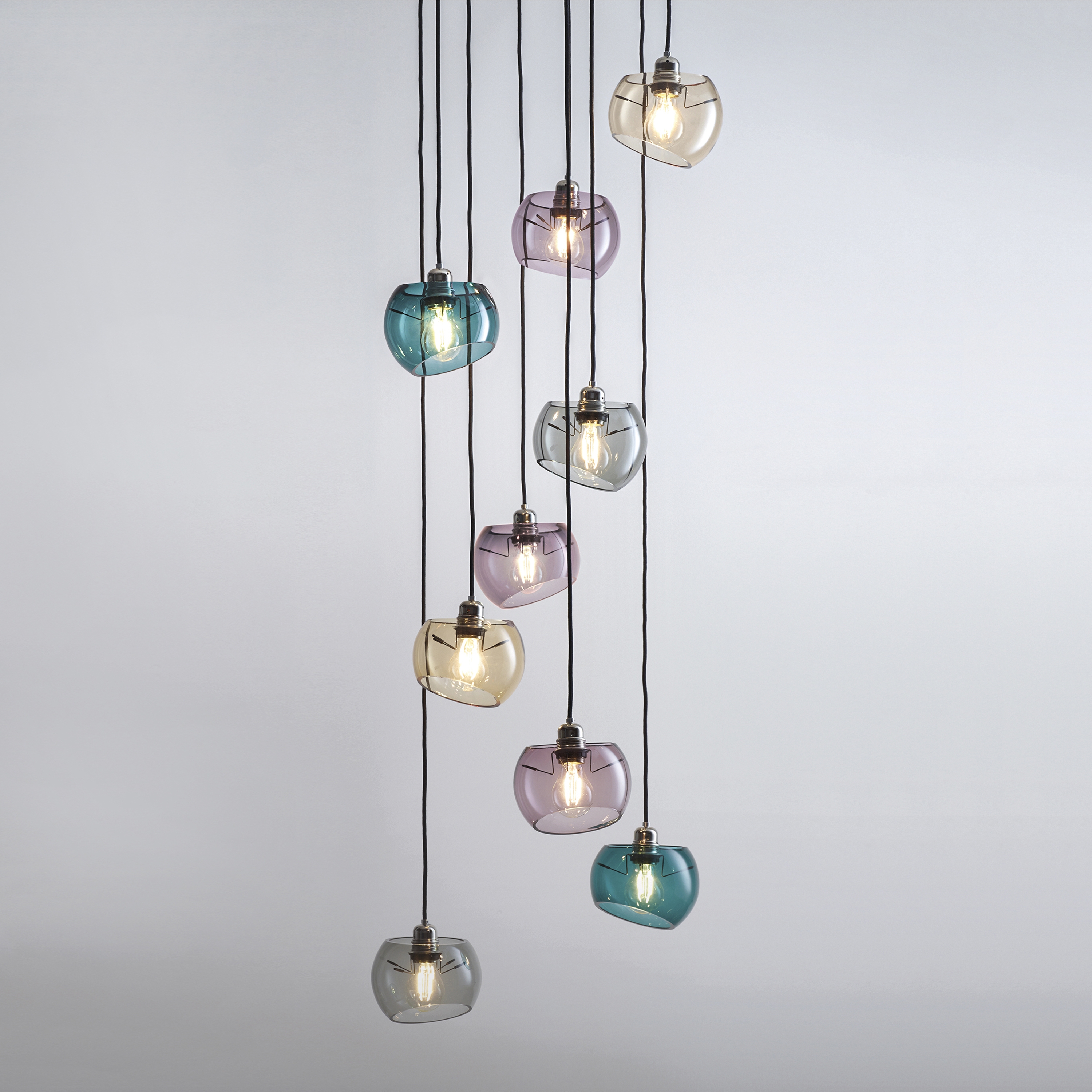 Display product Glass Moons 9 Spring from manufacturer Licht im Raum