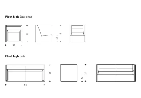 OFFECCT - Float high armchair