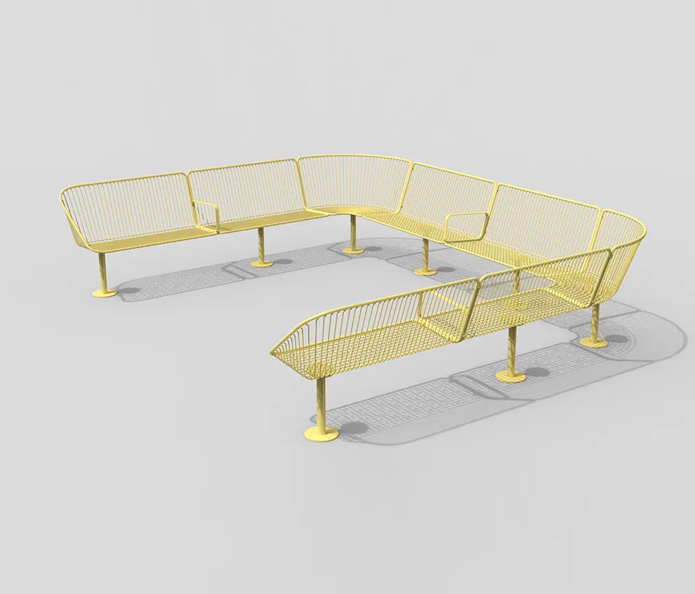 nola - Korg modular backed bench