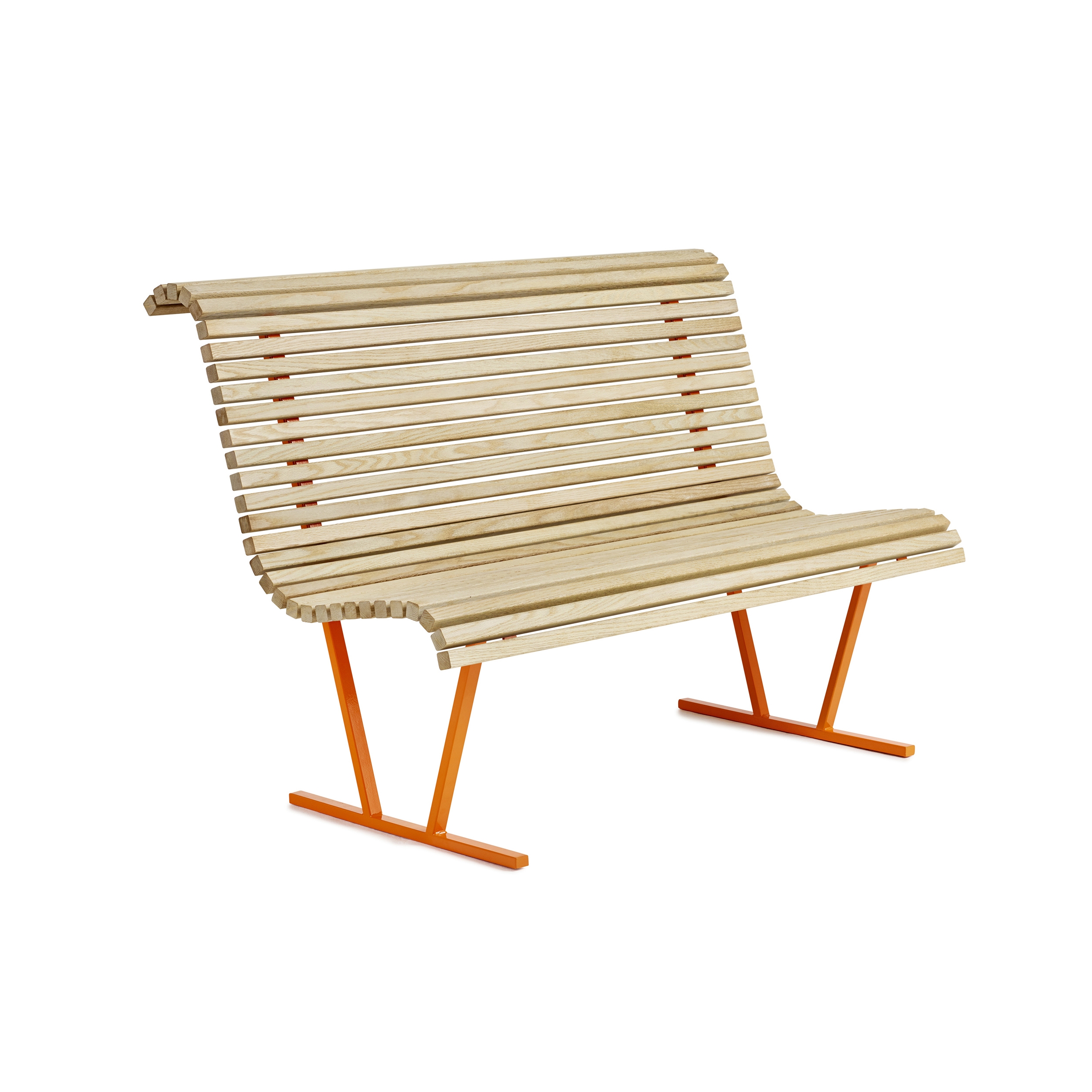 Cane backed bench
