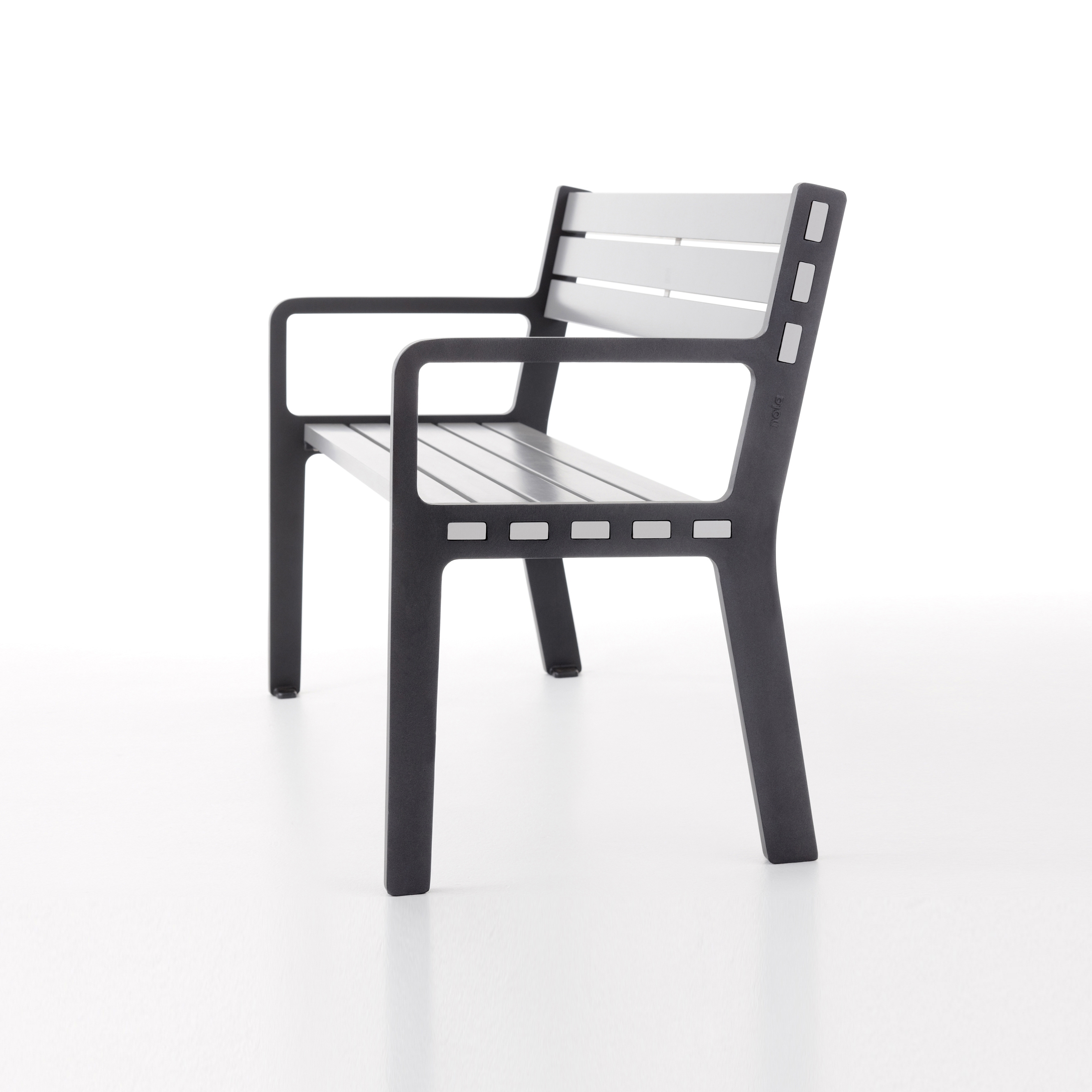 Vertoon produk Frank backed bench van vervaardiger nola