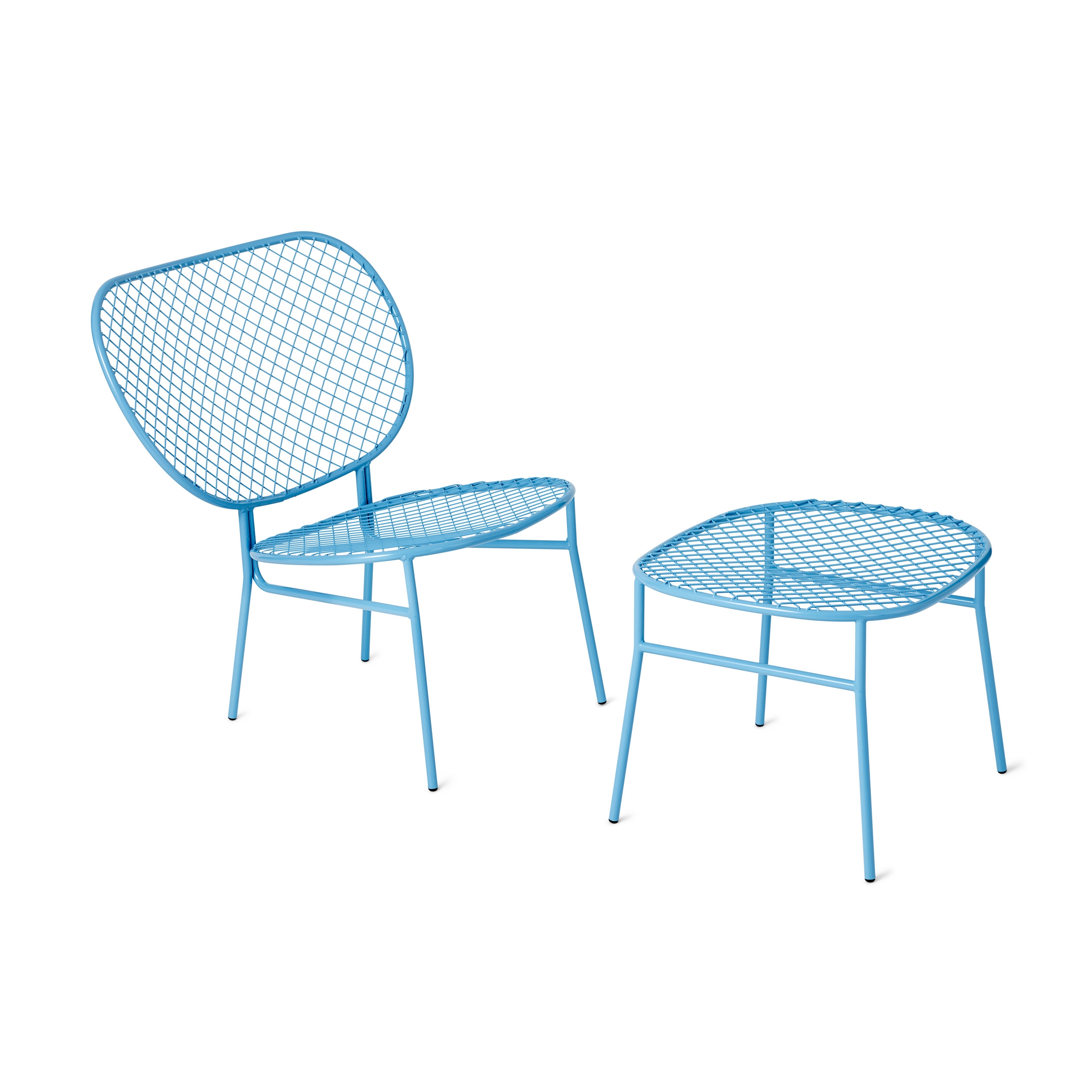 Display product Wimbledon side chair and foot stool from manufacturer nola