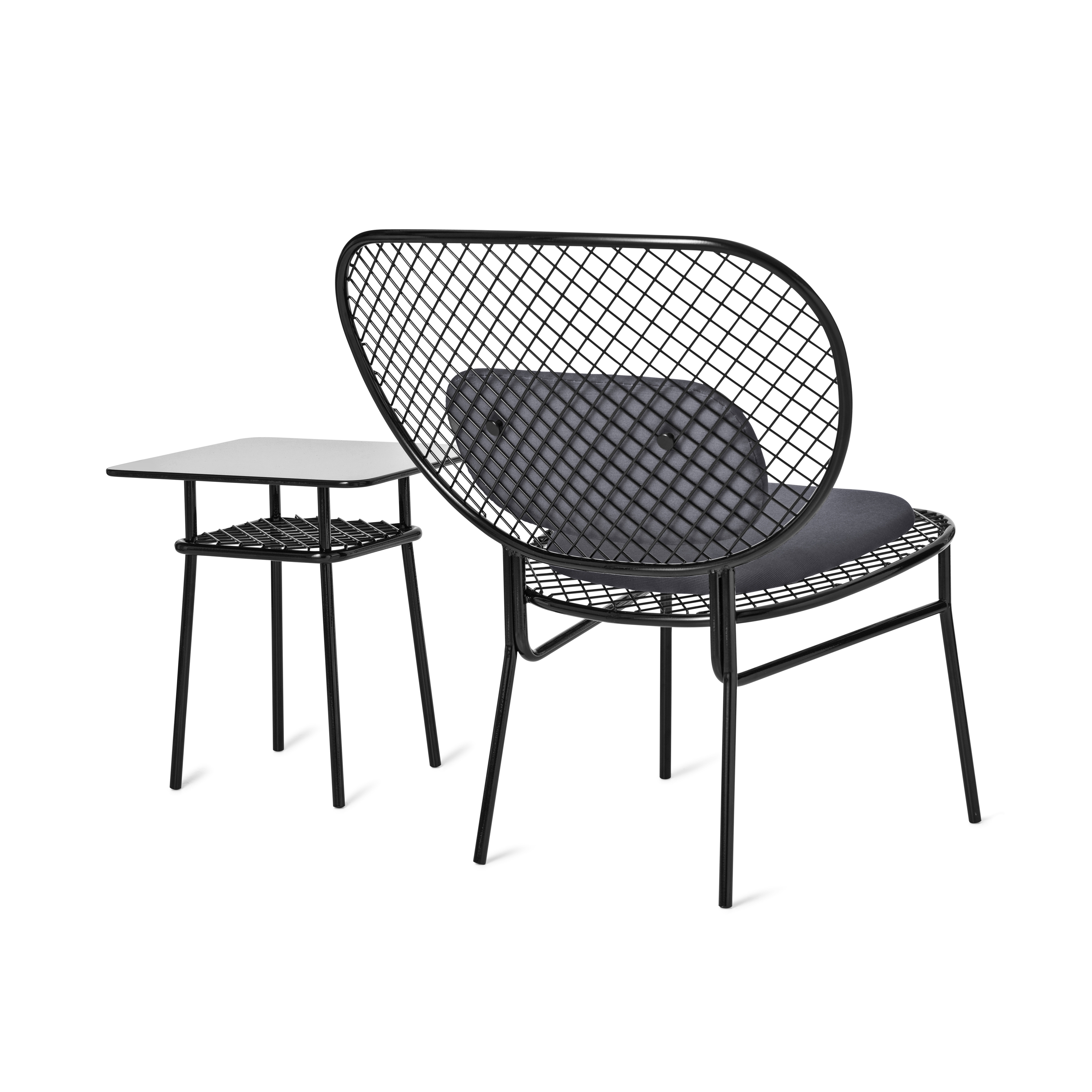 Vertoon produk Wimbledon side stool and low table van vervaardiger nola
