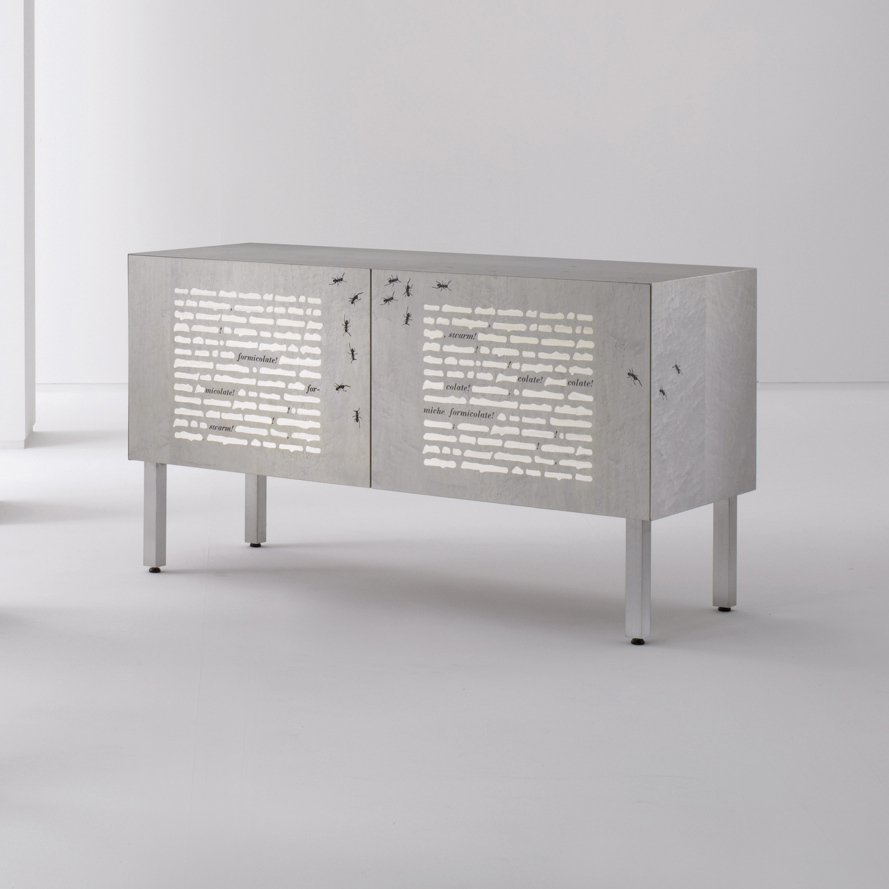 Display product Le Formiche Nere | Intarsia Sideboard from manufacturer Laurameroni
