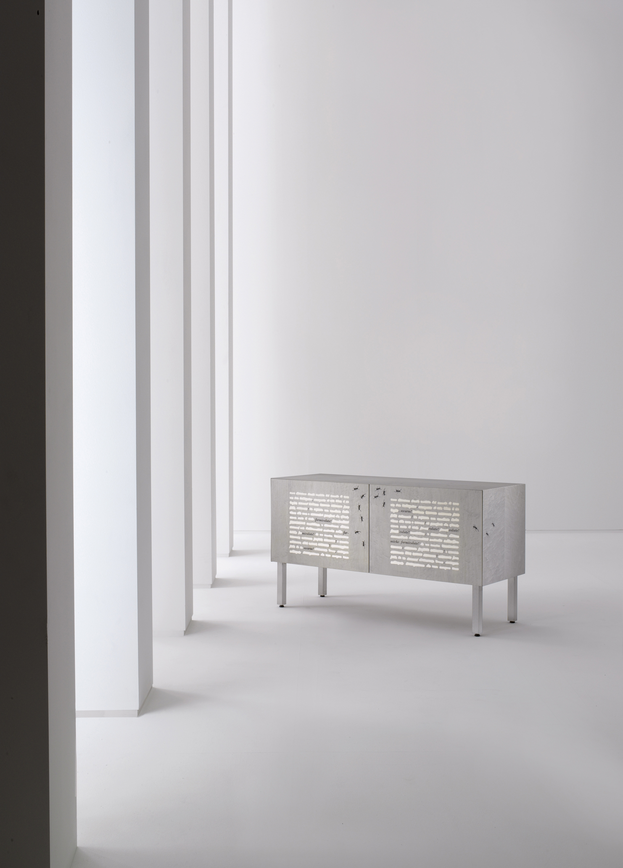 Display product Le Formiche Nere | Intarsia Sideboard from manufacturer Laurameroni