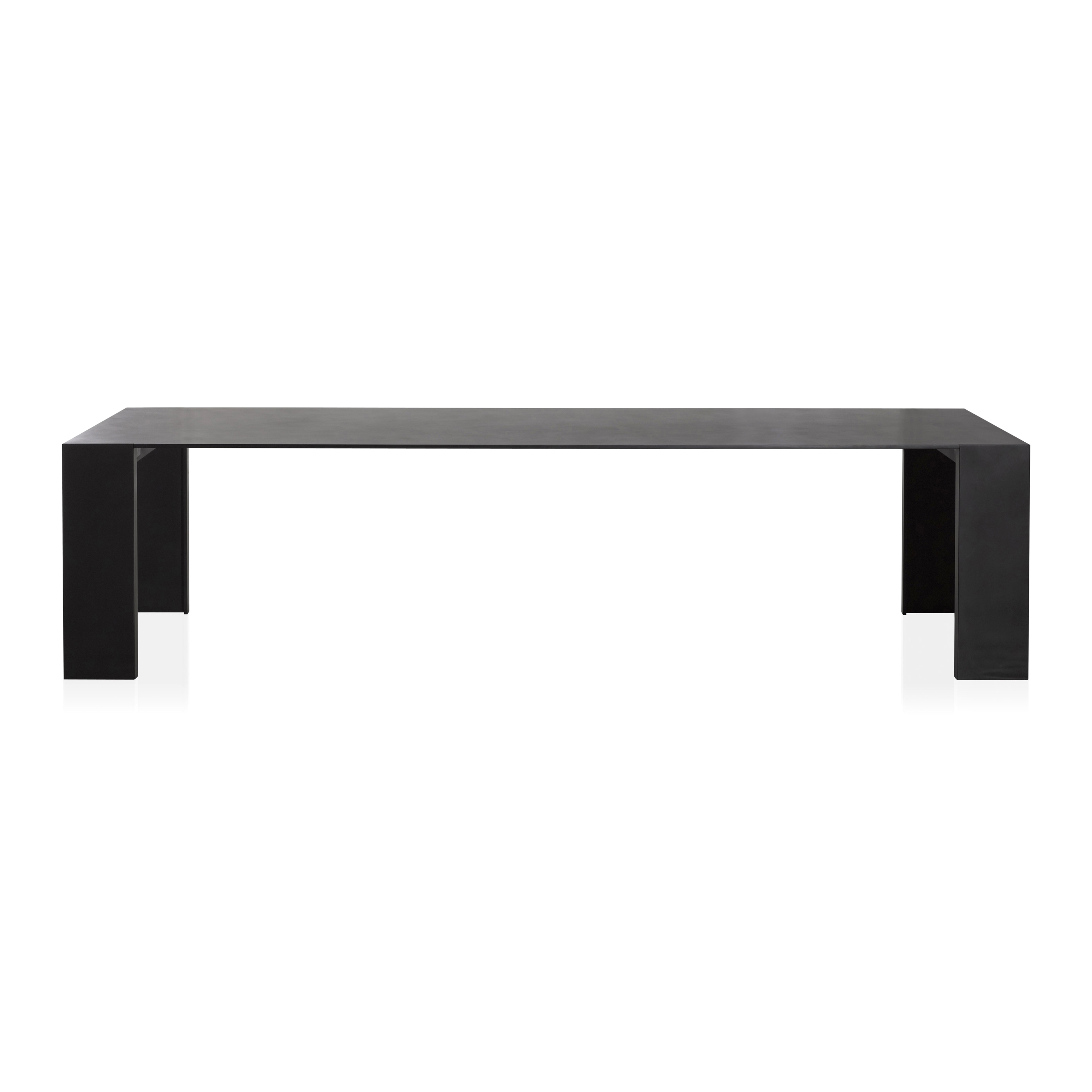 Display product Metallico black table from manufacturer PORRO